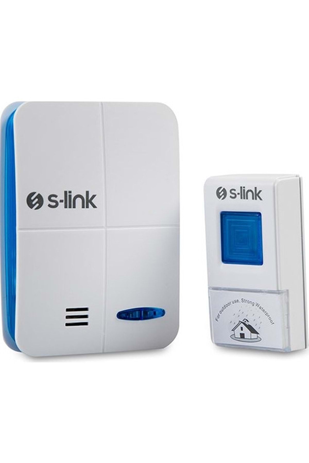 SLINK Zl-141 Beyaz Mavi Kablosuz Kapı Zili