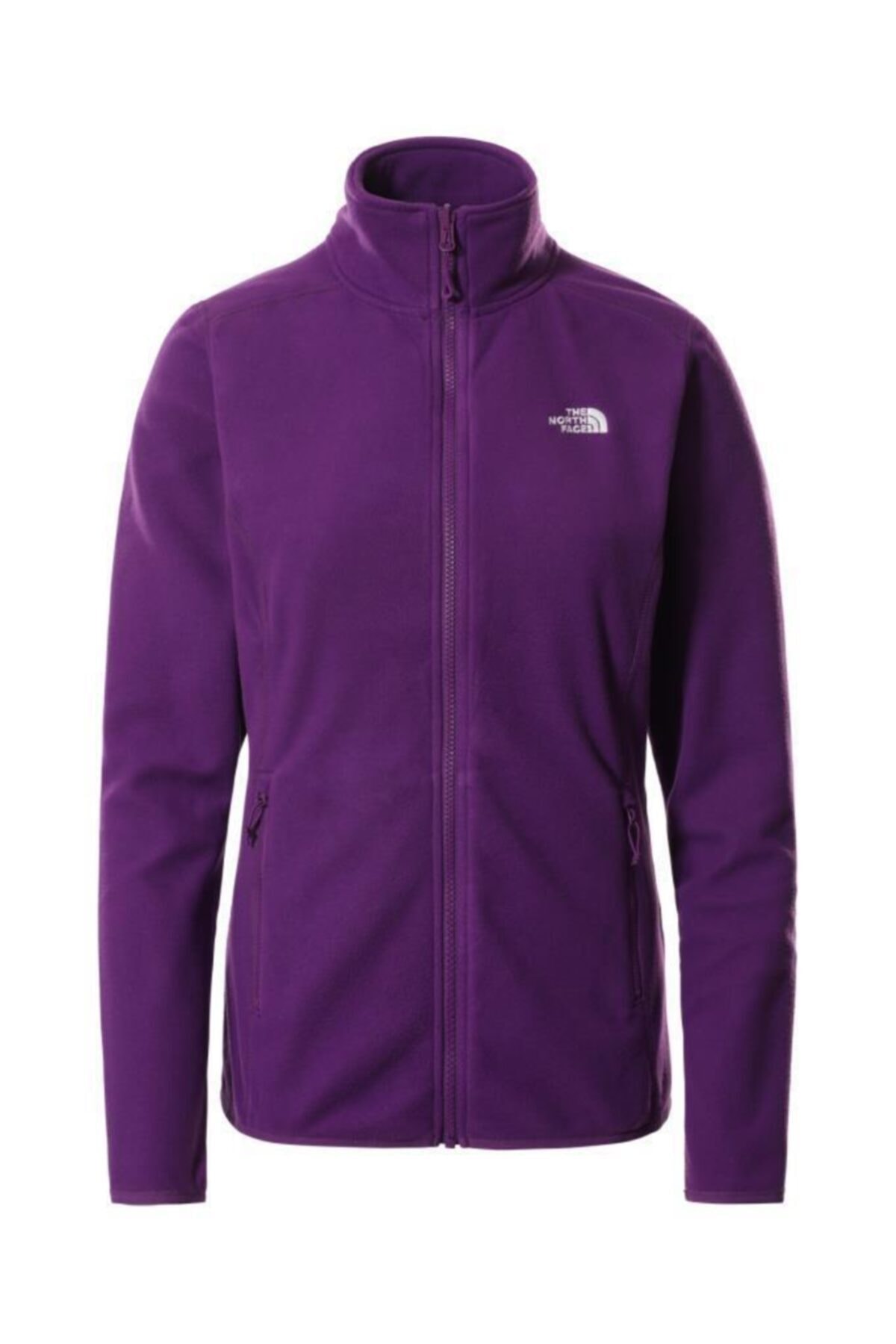 THE NORTH FACE 100 Glacier Tam Fermuarlı Kadın Polar Mor