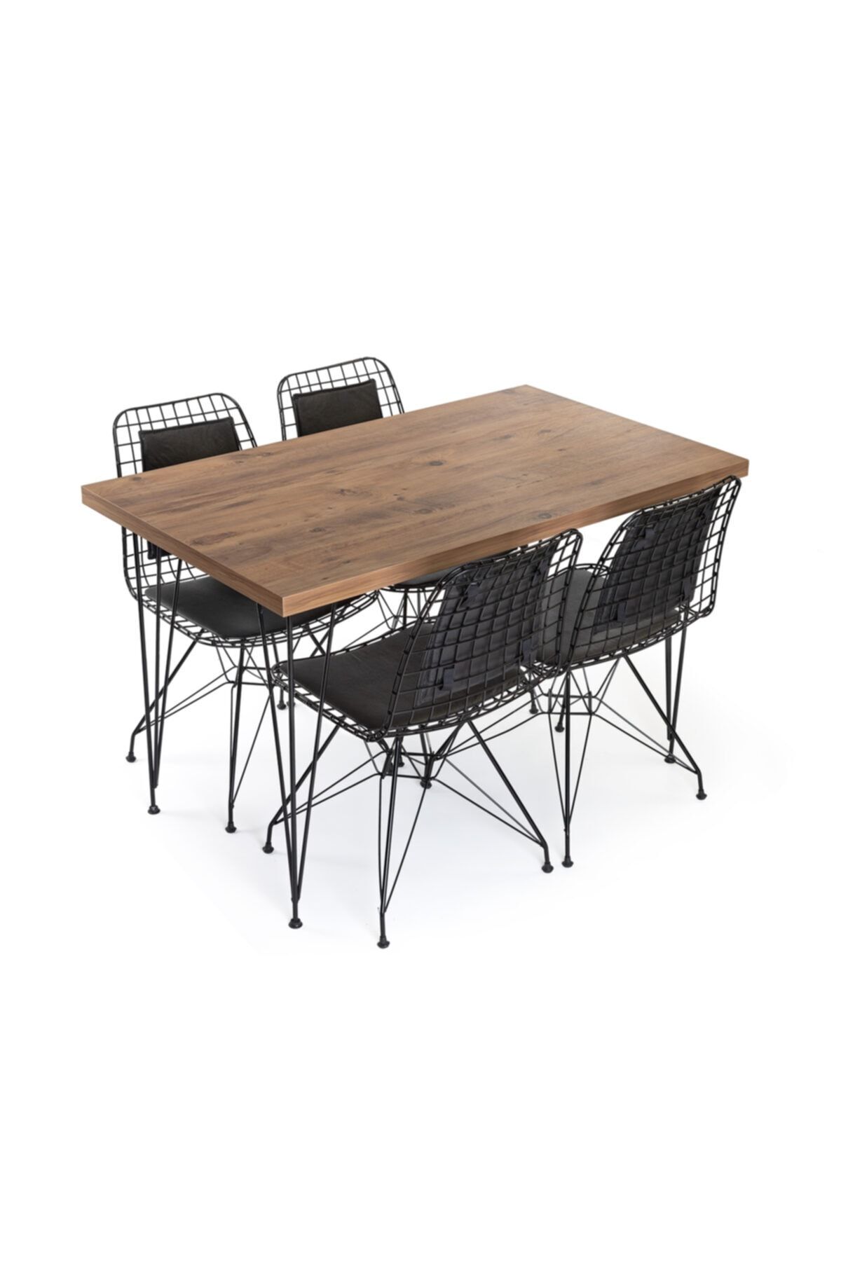 SERS MOBİLYA Yemek Masa Sandalye Takımları-mutfak Masası + 4 Sandalye Modern Şık Masa Takımı