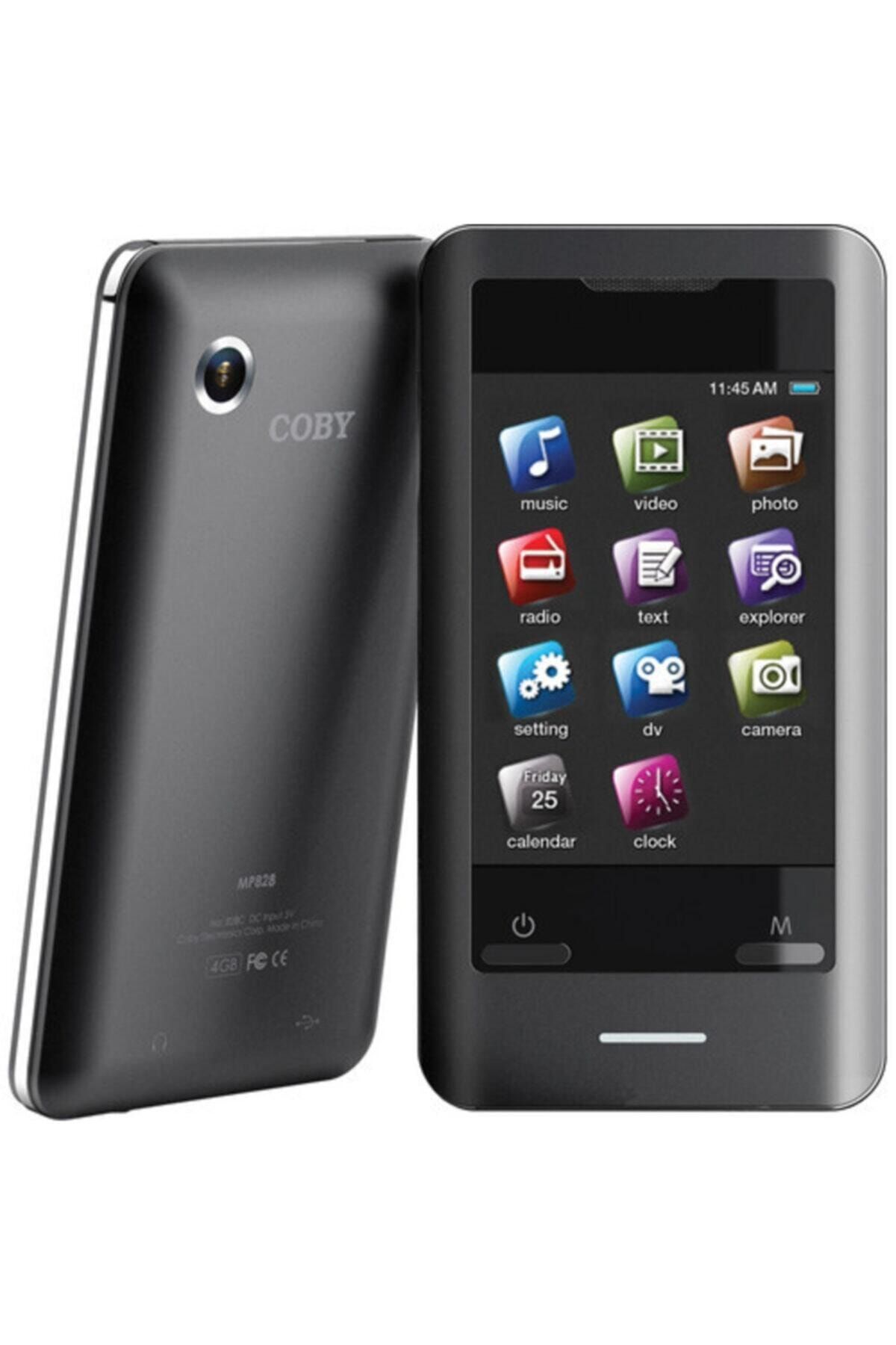 Coby 8gb Go Gri Touchscreen Mp3 Video Player + Camera Mp828