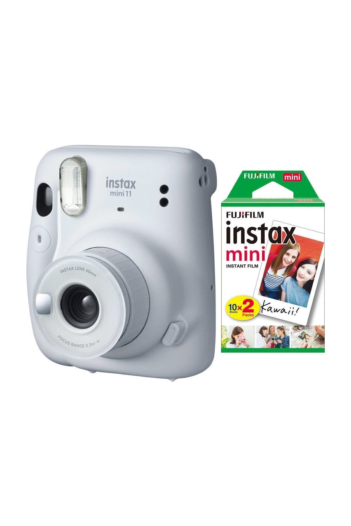 Fujifilm Instax Mini 11 Beyaz Fotoğraf Makinesi 20li Film
