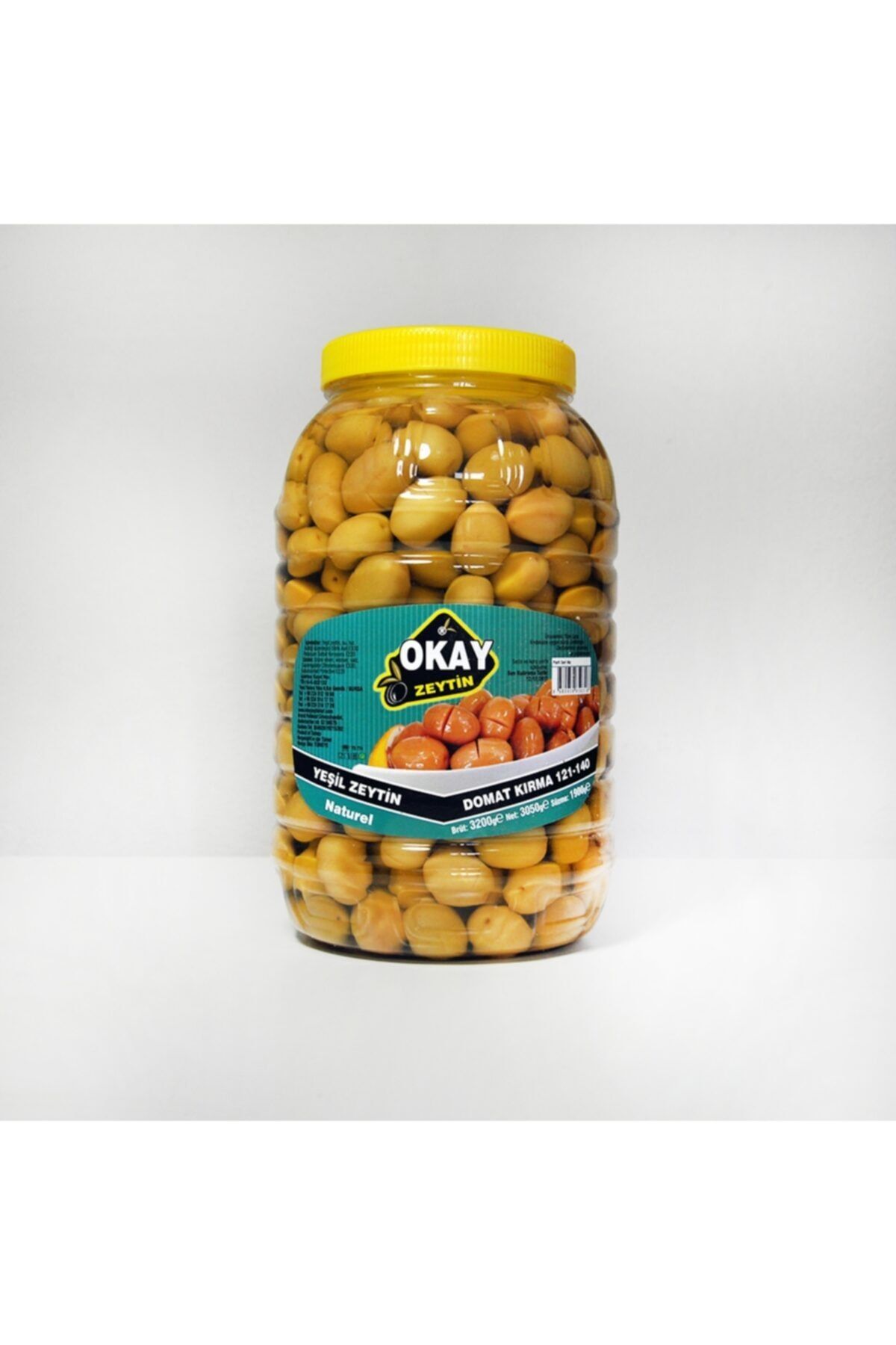 okay zeytin 2 Kg Domat Çizik Yeşil Zeytin