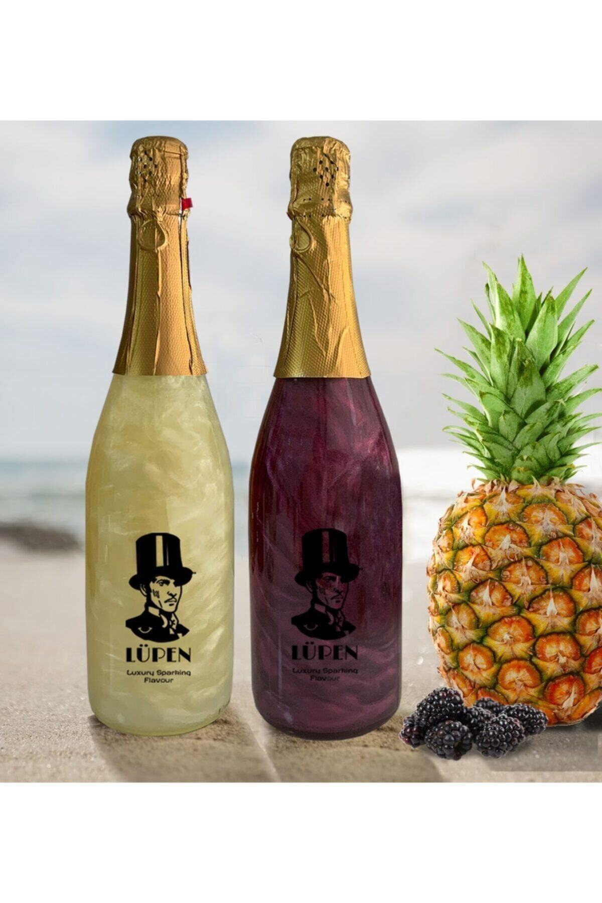 Lüpen Alkolsüz Simli Ananas Ve Böğürtlen Aromalı Gazlı Içecek 750 Ml 2 Adet