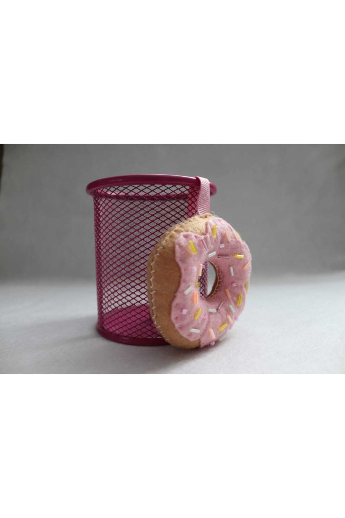 MeinHobbyMonde Leziz Donut Şekerleme 2 - Keçe Anahtarlık