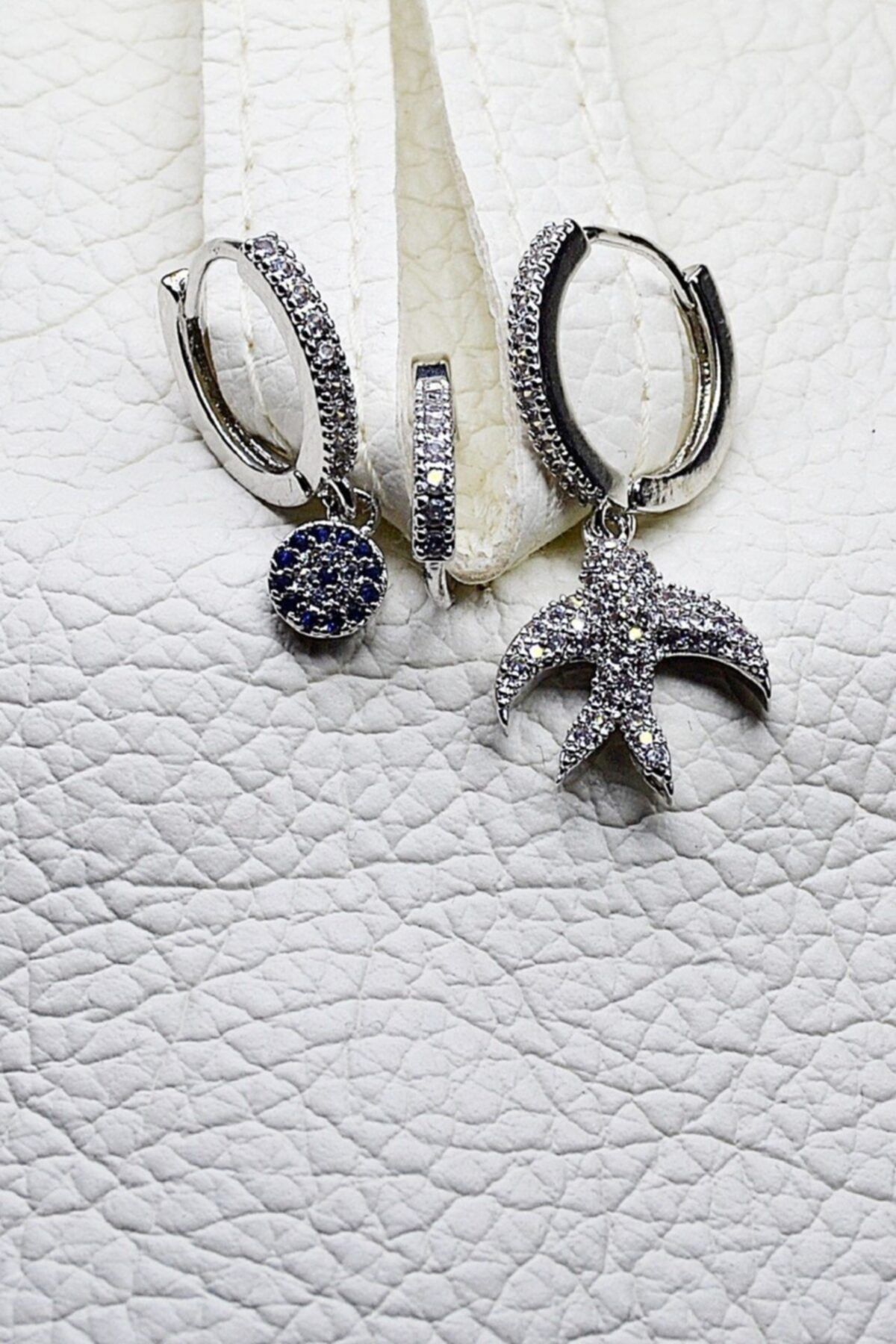 Teen Jewellry Nazar Boncuklu Silver Kırlangıç Küpe Takımı
