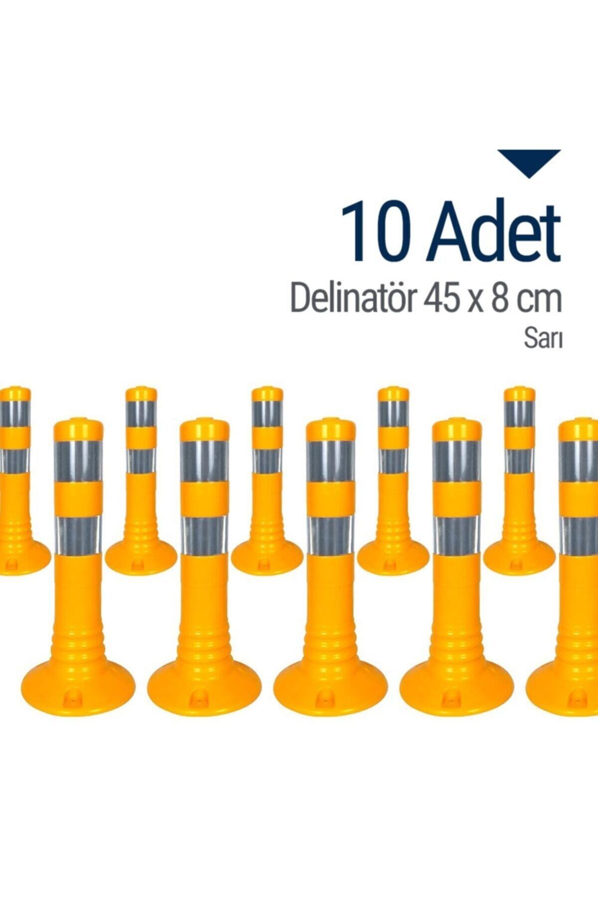 İleri Trafik Delinatör 45 X 8 Cm Sarı 10 Adet, Esnek Duba