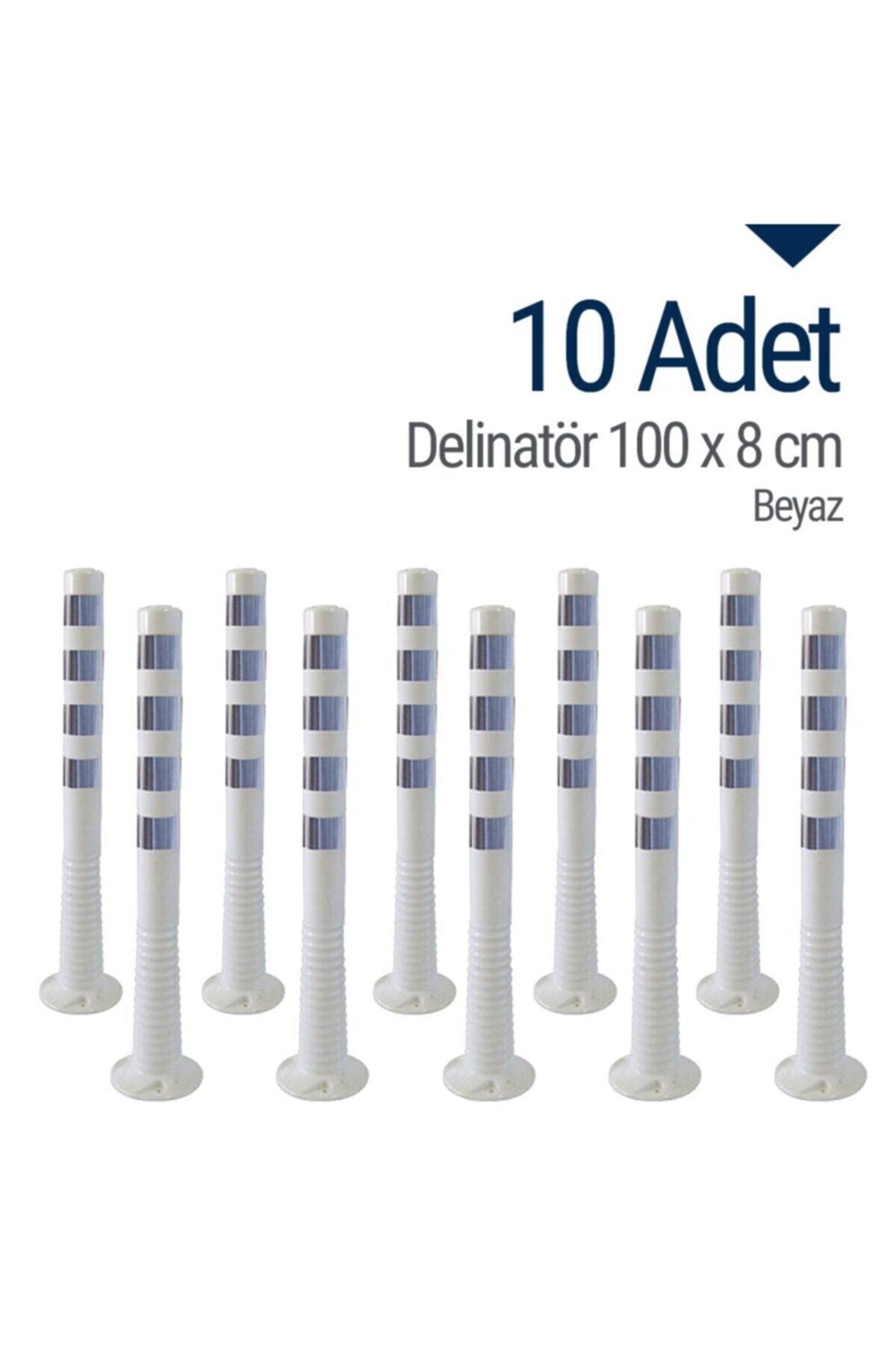 İleri Trafik Delinatör 100 X 8 Cm Beyaz 10 Adet, Esnek Duba