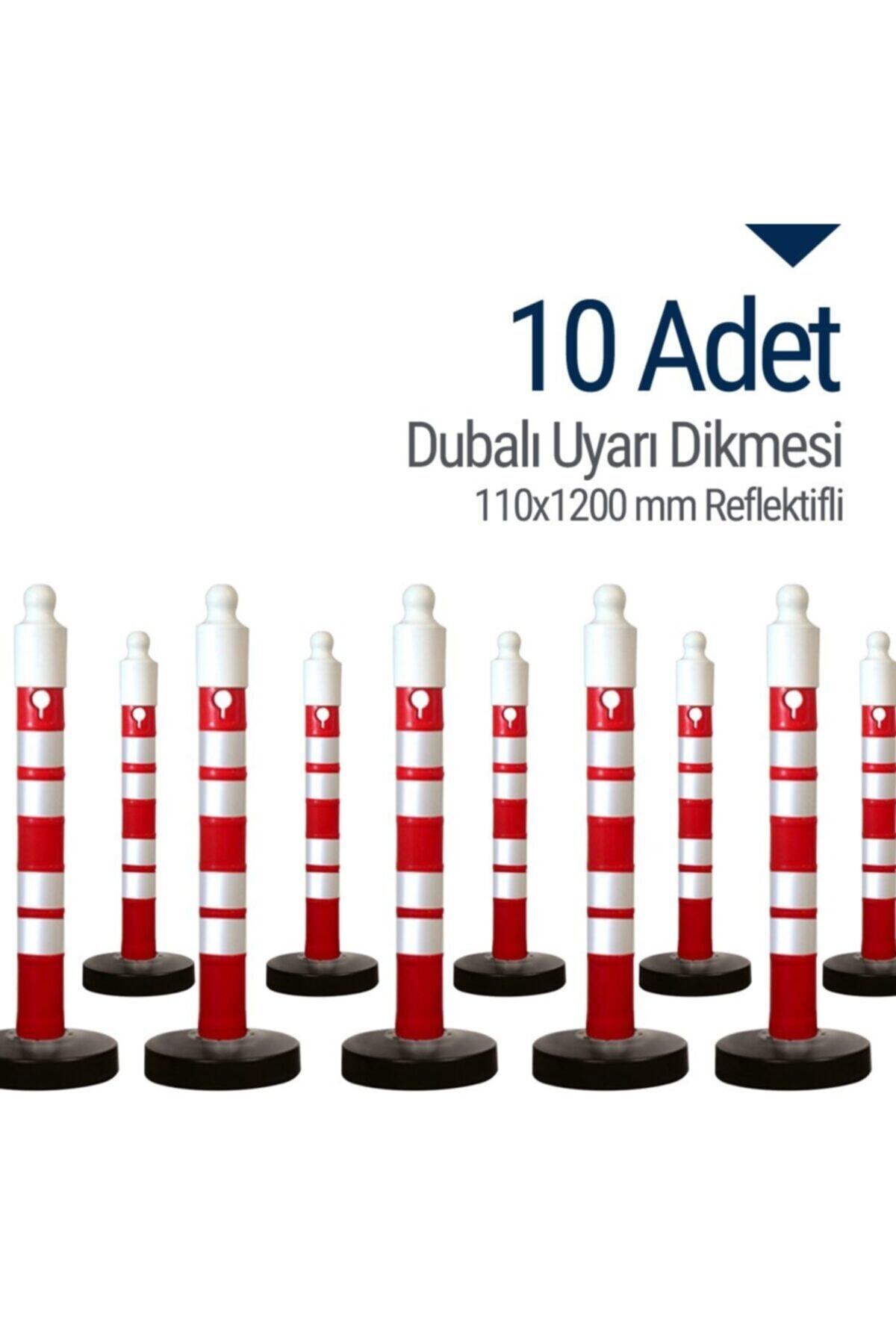 İleri Trafik Dubalı Uyarı Dikmesi 110 X 1200 Mm Reflektifli 10`lu Set