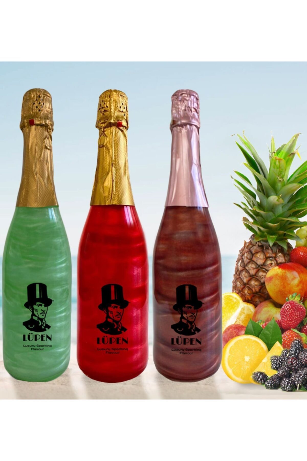Lüpen Simli  Sex On The Beach Nane Limon Karadut Aromalı Gazlı İçecek x3