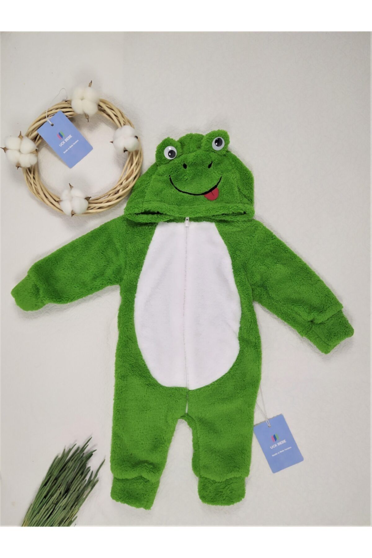 UCKBEBE Welsoft Sevimli Peluş Kurbağa Tulum
