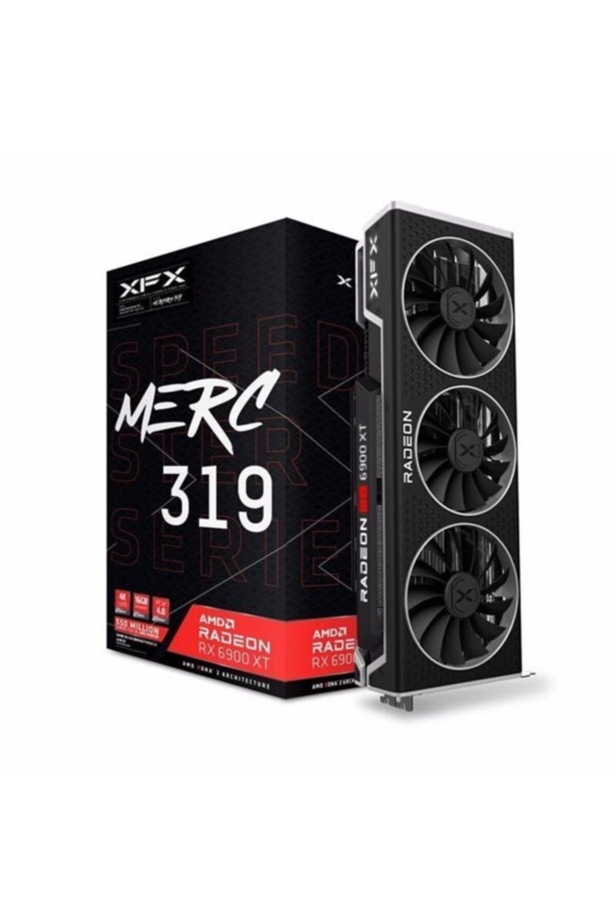 XFX Amd Radeon Rx 6900 Xt Speedster Merc319 Black Rx-69xtacbd9 16 Gb Gddr6 256 Bit Ekran Kartı