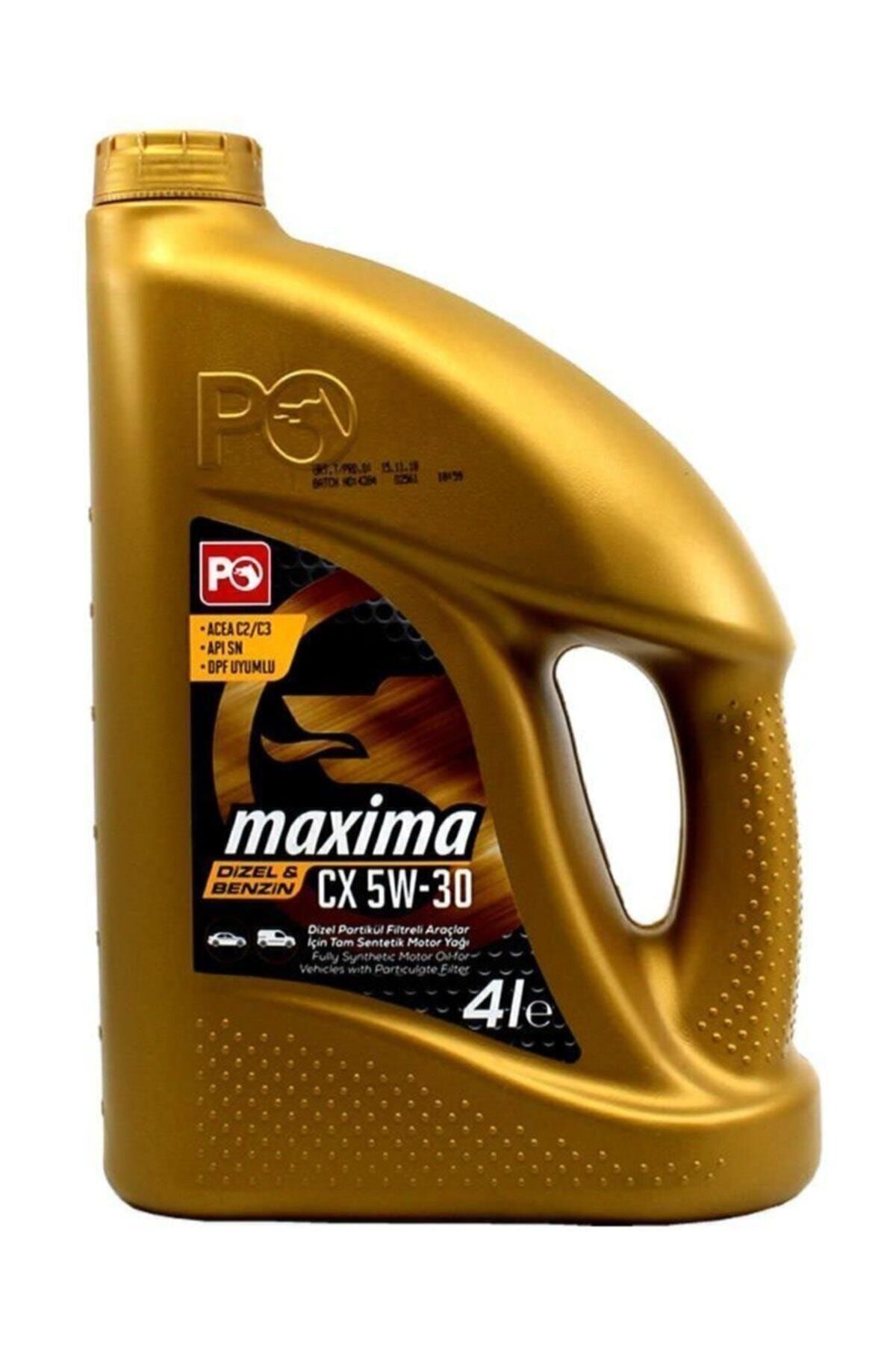 Petrol Ofisi Maxima Cx 5w30 4 Lt C2/c3 Dpf Onaylı / Yeni Üretim 2021 Tarihli