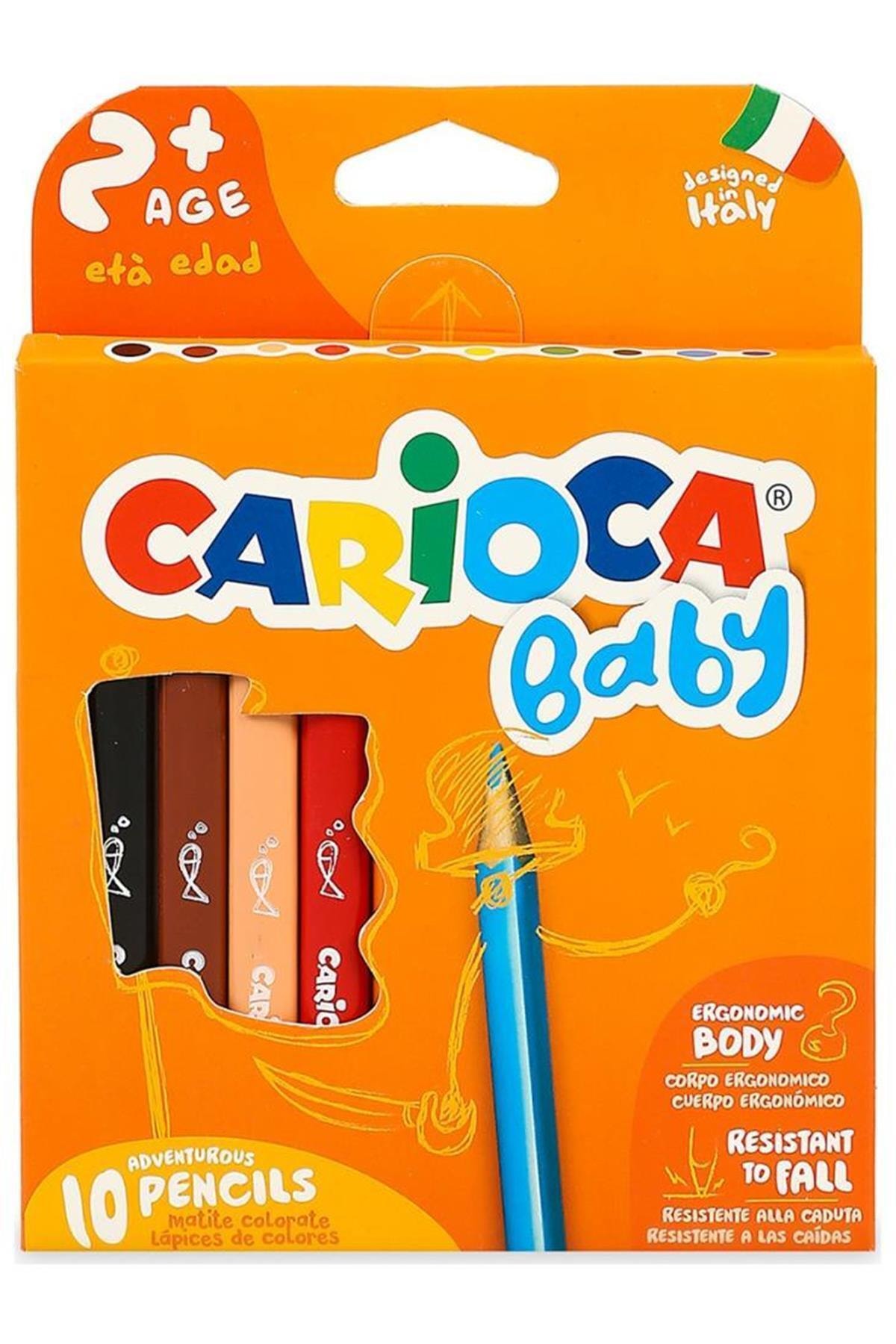 ASMEYAL Baby Jumbo Üçgen Kuru Boya Kalemi 10'lu