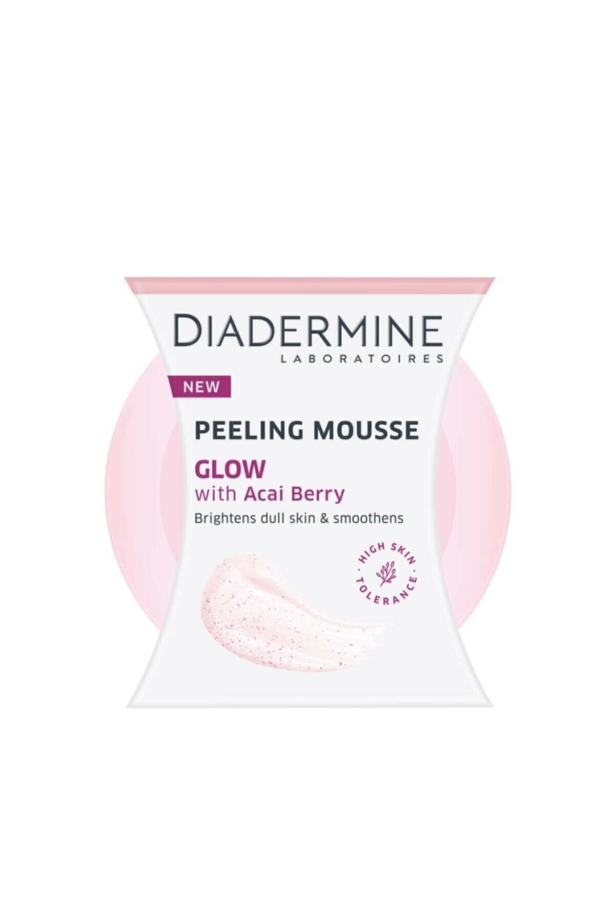 Diadermine Peeling Mousse Glow Acai Üzümlü Işıltı Veren Temizleyici Peeling 75 Ml