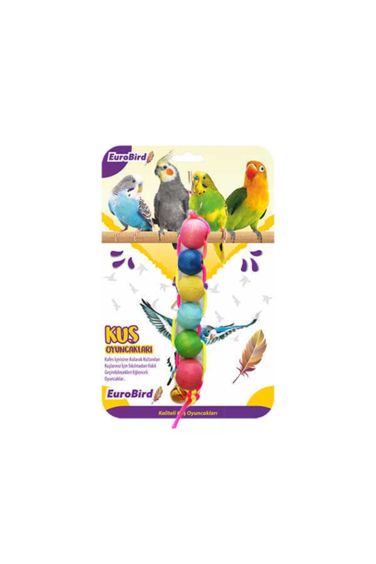 EUROBIRD Kuş Oyuncağı Renkli Dizili Boncuk