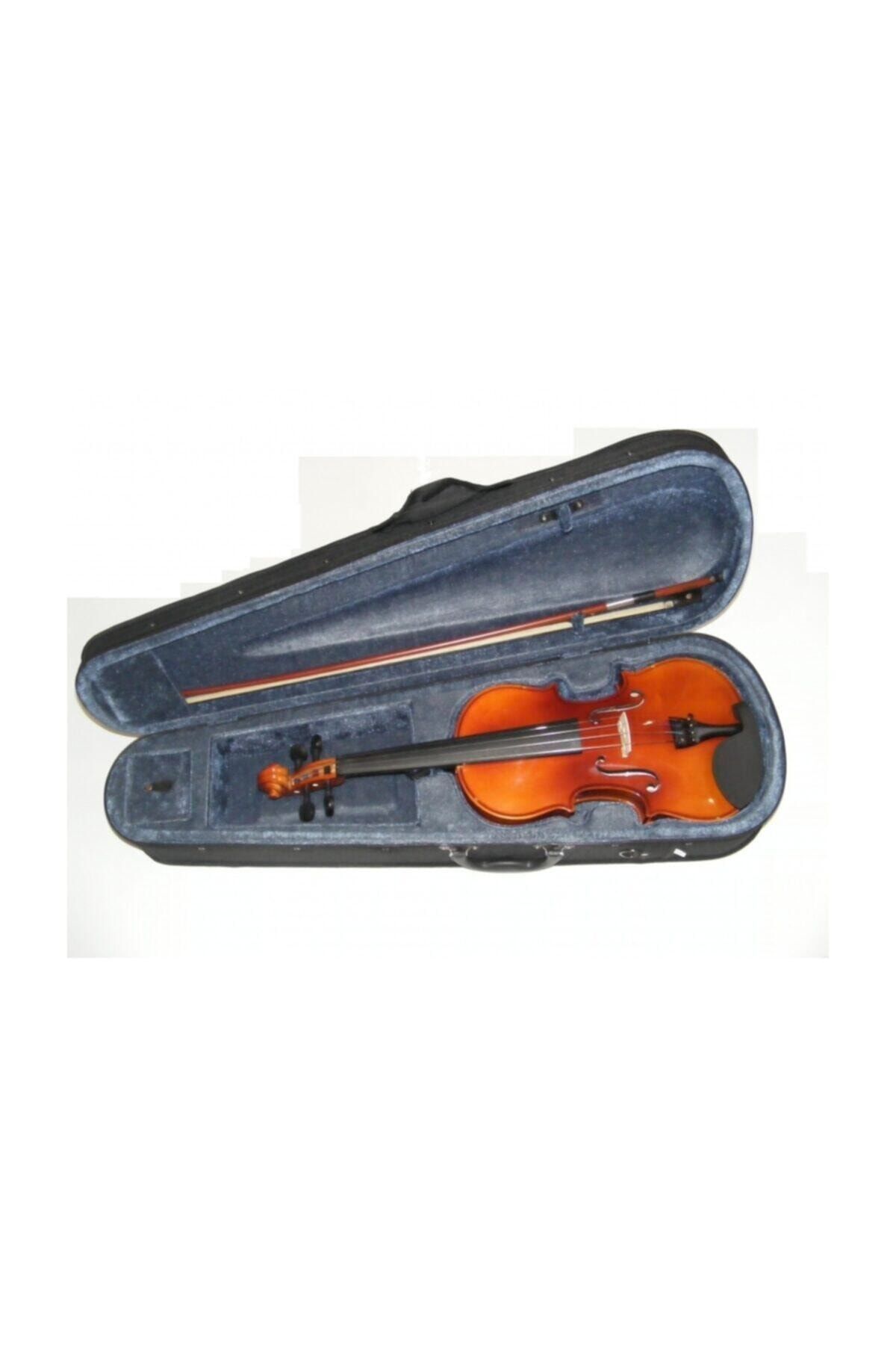 VALENCIA Keman, Scale 4/4, Parlak, Klavye Karartılmış Akçaağ