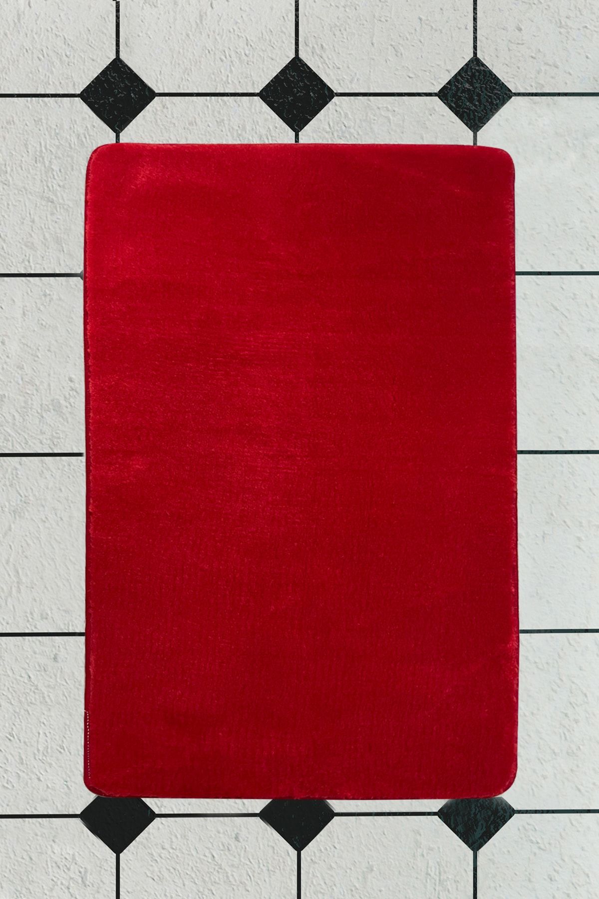 Chilai Home Plush Kırmızı Banyo Halısı 70x120 Cm