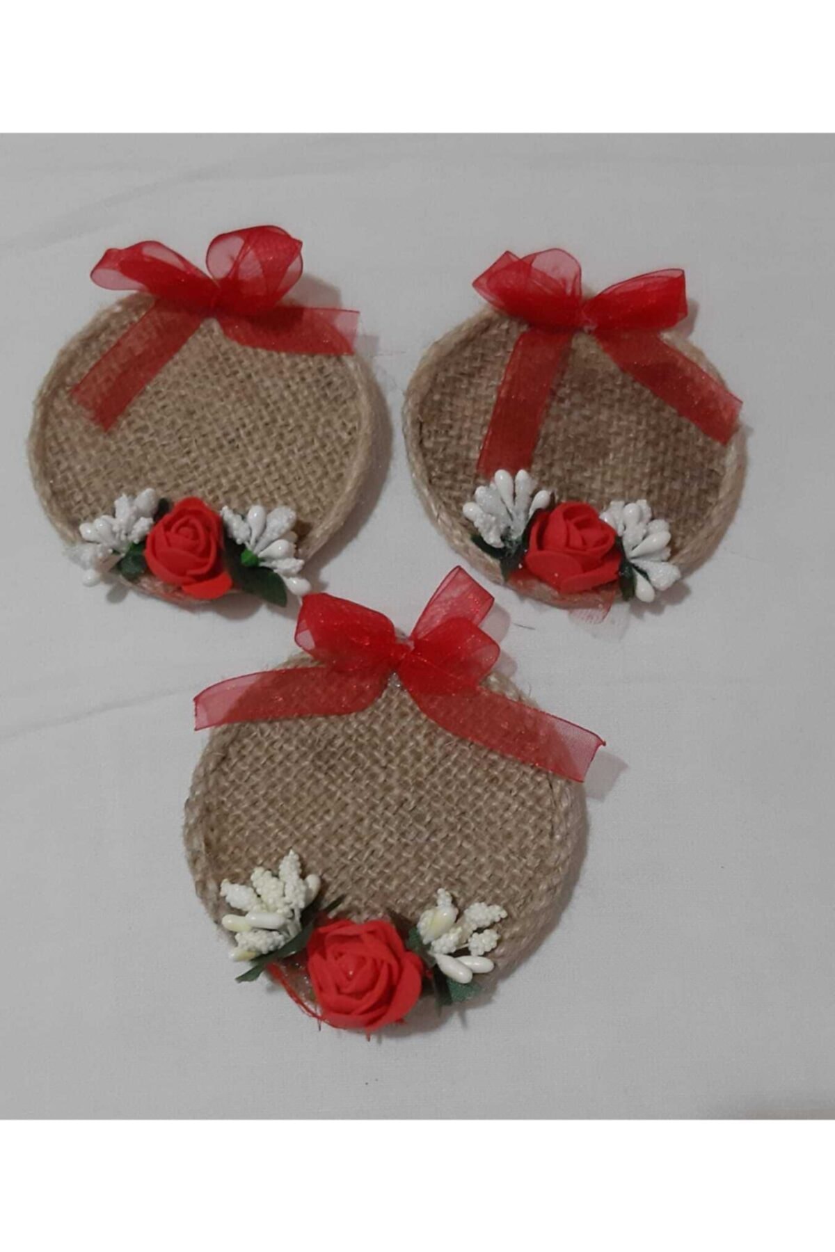 NEVRA BUJİTERİ Kırmızı Nikah Ve Kına Için 50 Lik Paket Magnet