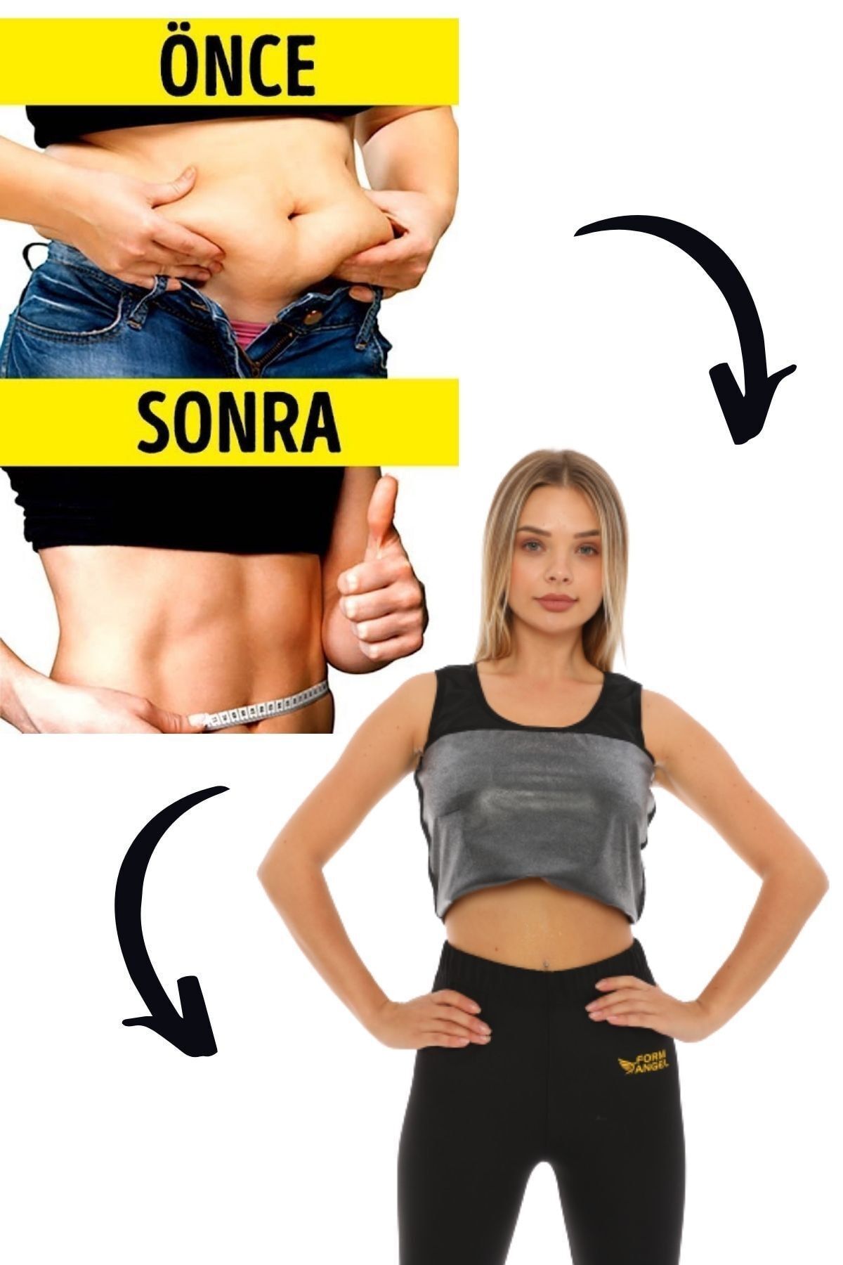 MASSİMO BAZAAR Orjinal Terleten Zayıflatan Unisex Sauna Termal Uzun Kollu Fermuarlı Kapşon Üst