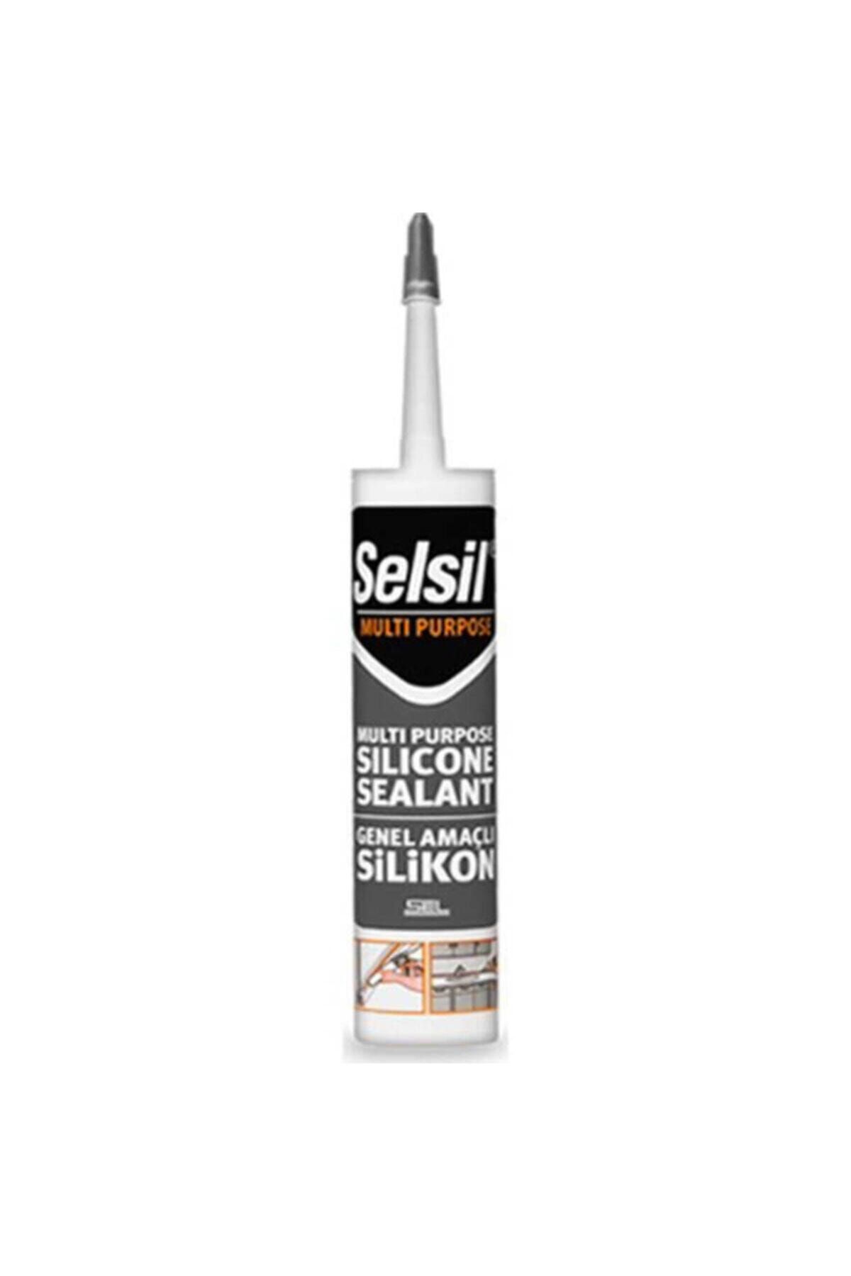 Selsil Gri Silikon Mastik 1 Adet