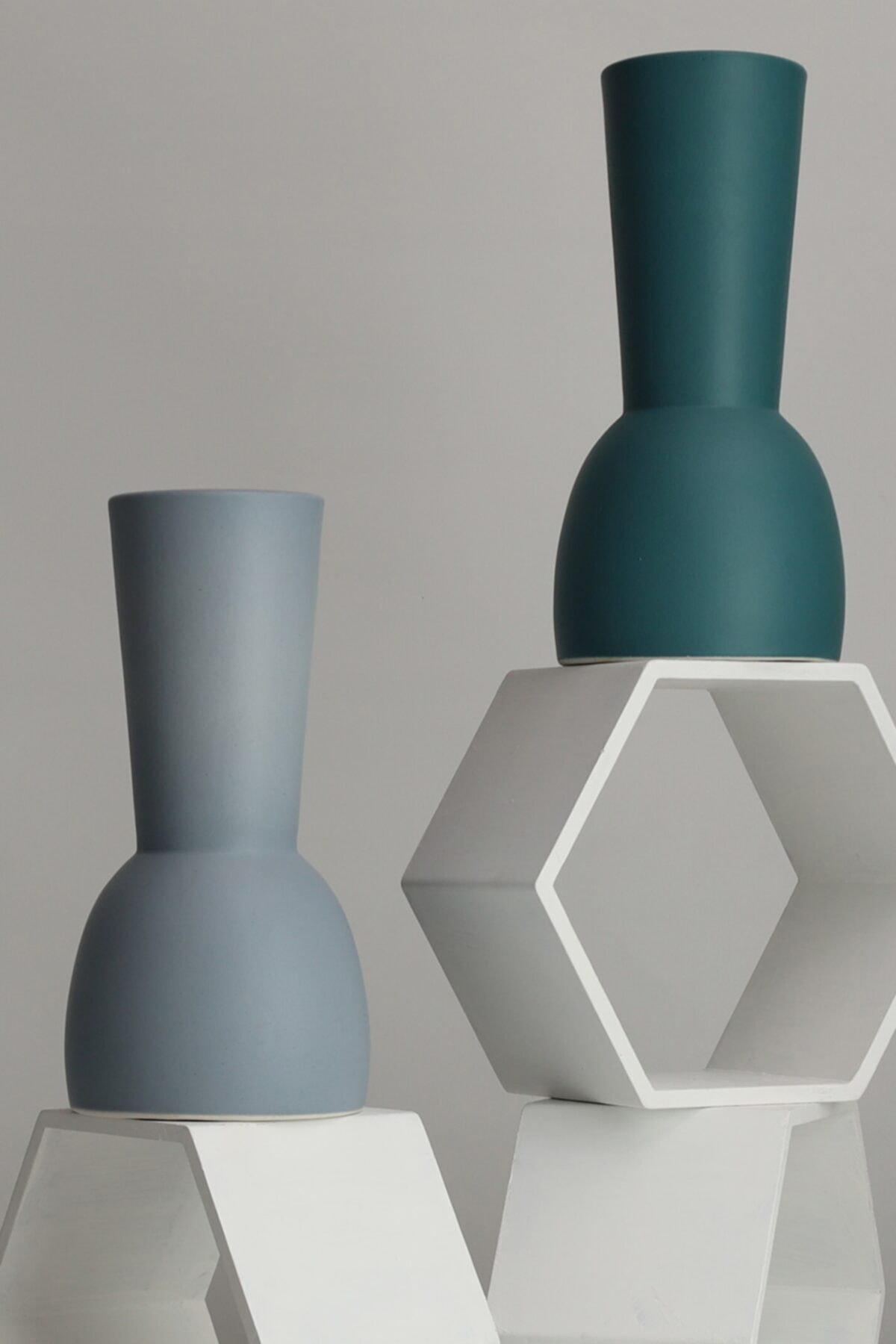 Beige & Stone Venessa Green Vazo Dekoratif Obje