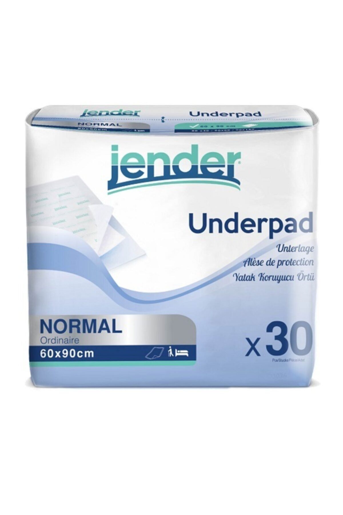 JENDER 60x90 Kedi Köpek Çiş Pedi 180 Adet Çiş 1.sınıf Avantaj 30 Lu 6 Paket