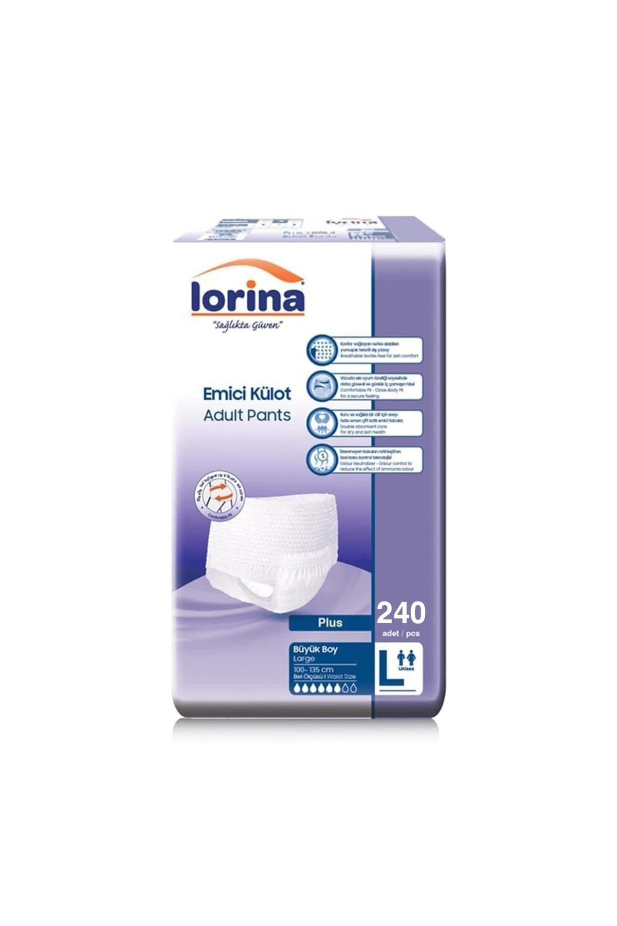 LORİNA Emici Külot Hasta Bezi Large 240 Adet