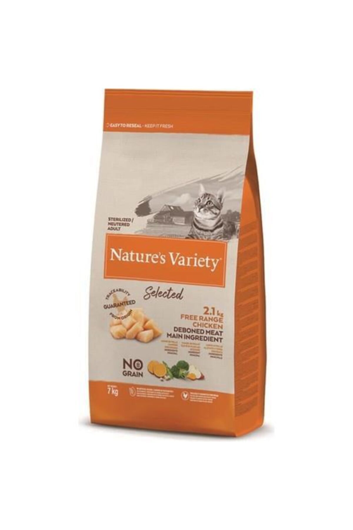 NATURES VARİETY Nature's Variety Cat No Grain Sterilised Tavuklu Kedi Maması 7kg