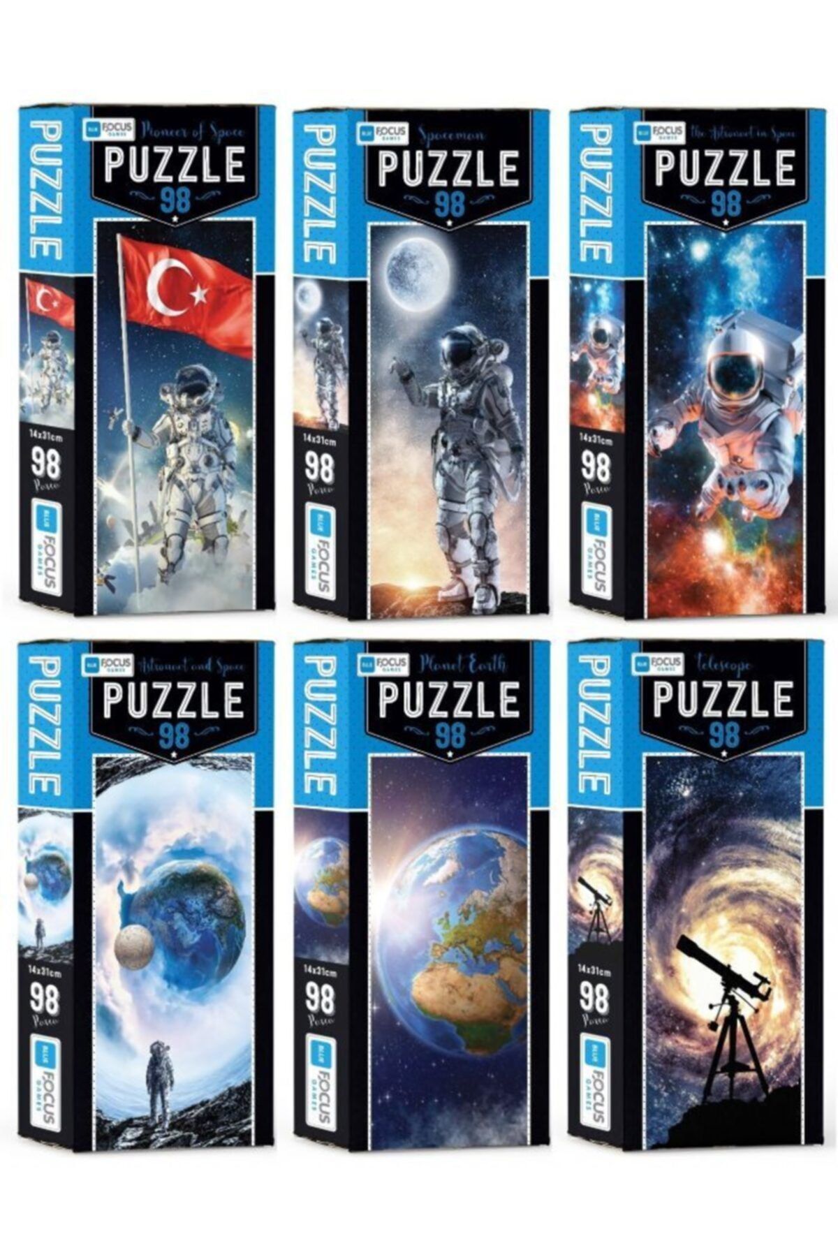 Blue Focus Bluefocus 98 Parçalık Uzay Ve Astronot Çocuk Ve Yetişkin Puzzle