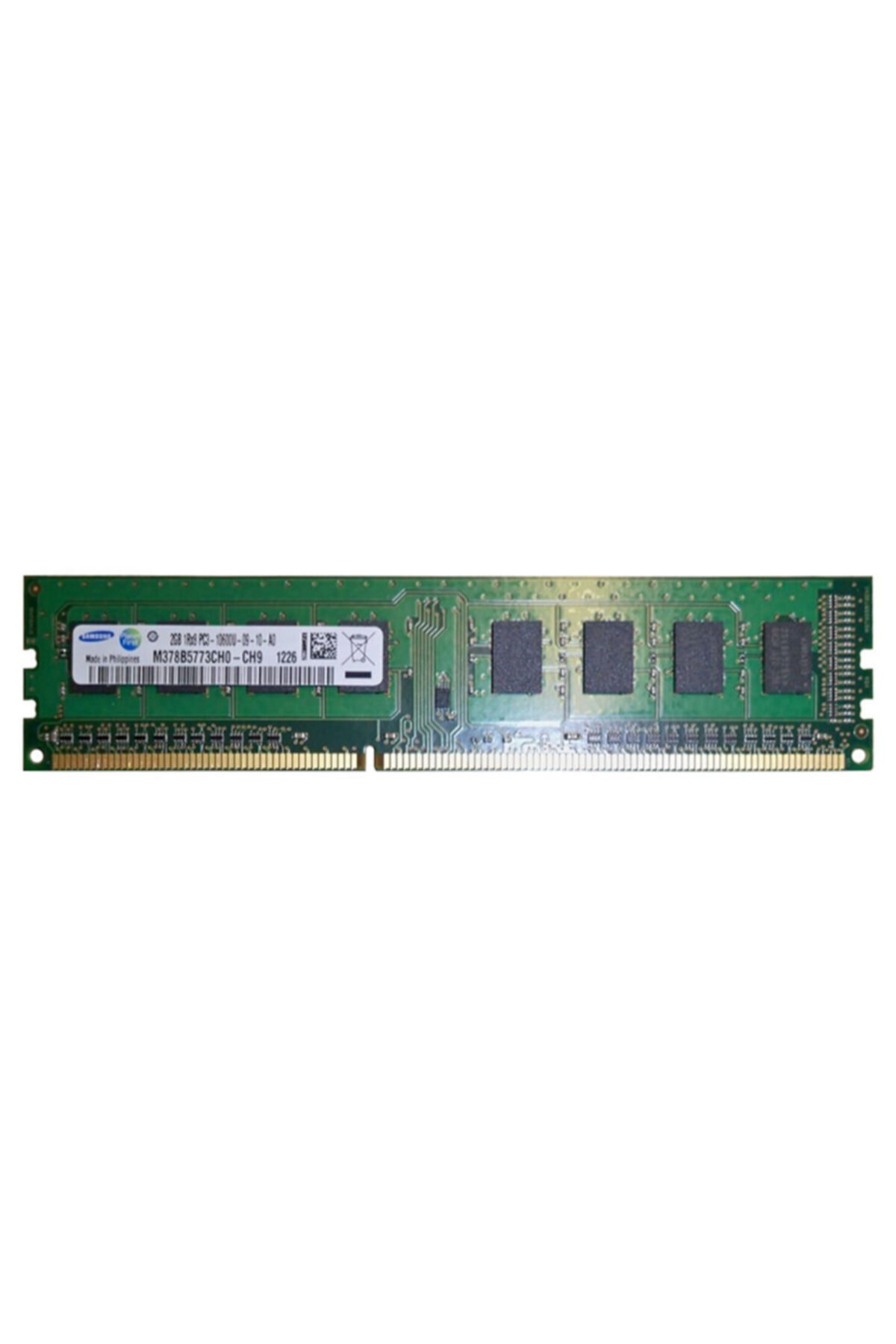 Samsung 2gb Pc3-10600 Ddr3-1333mhz Cl9 240-pin M378b5773ch0-ch9 Masaüstü Ram Bellek