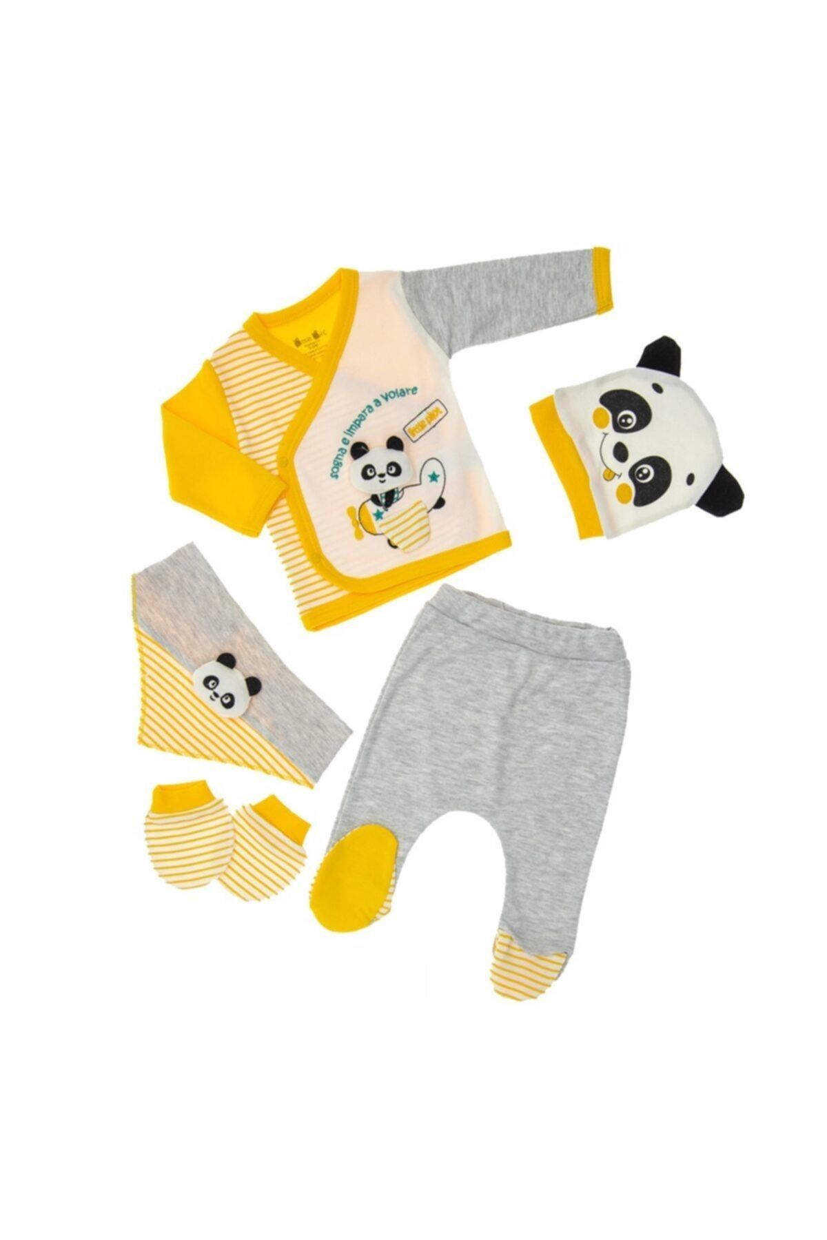 Little Gift 5li Zıbın Hastane Çıkış Seti Panda