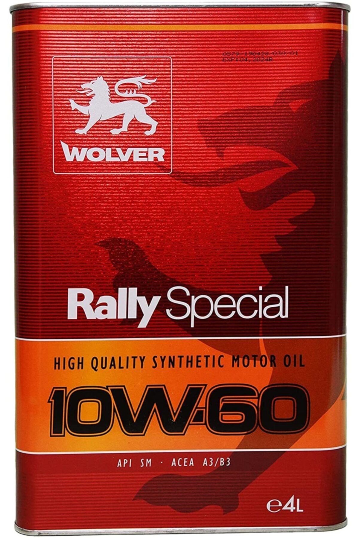 WOLVER Rally Special 10w-60 Motor Yağı 4 lt
