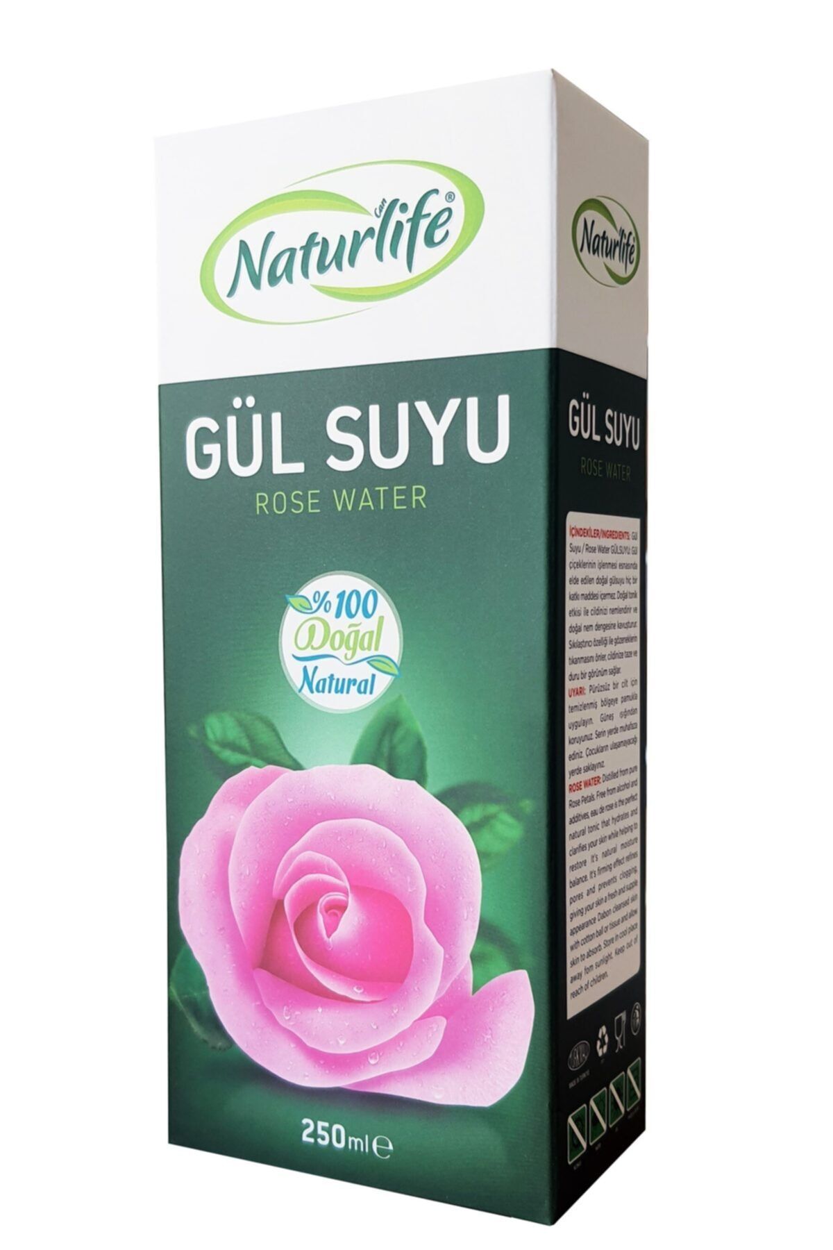 Dükkanönü Naturlife %100 Doğal Gül Suyu 250 Ml. (rose Water)