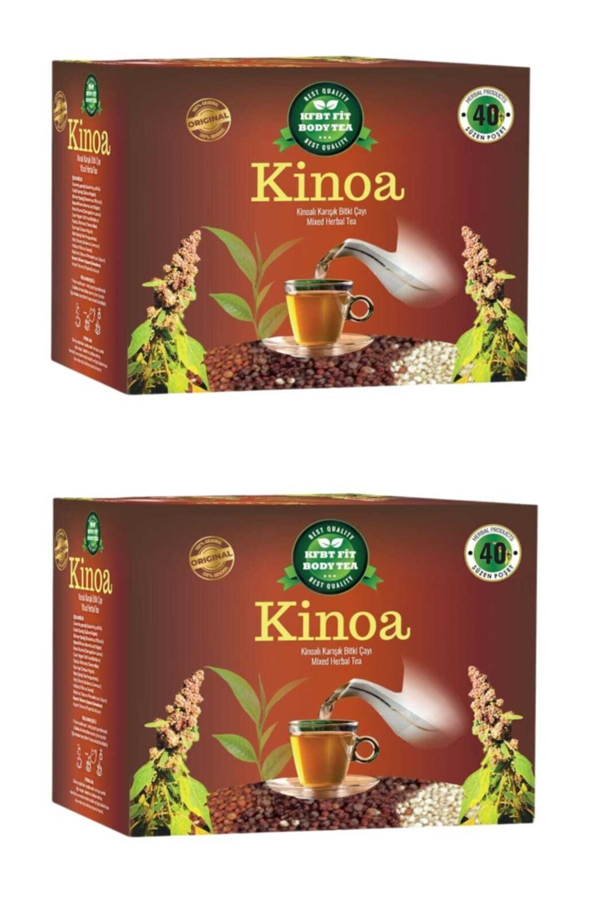 KFBT FİT BODY TEA Kinoa Çay 2 Li Set Bitkisel