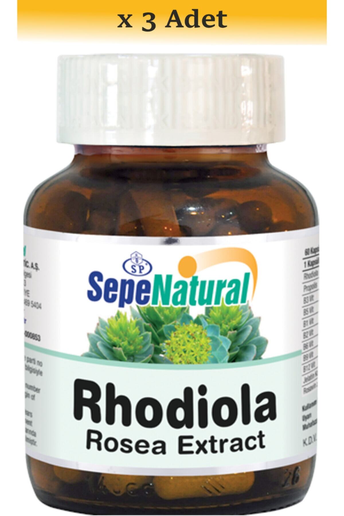 Sepe Natural 3X Rhodiola Extract & Vitamins 60 Kapsül 387 Mg Altın Kök Rodiyola