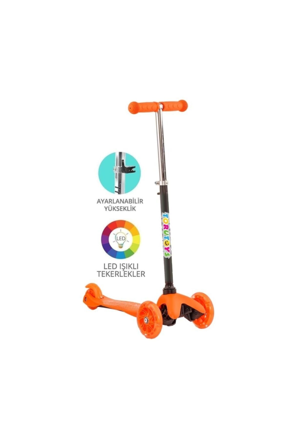 TORUTOYS Twist Işıklı Scooter Turuncu