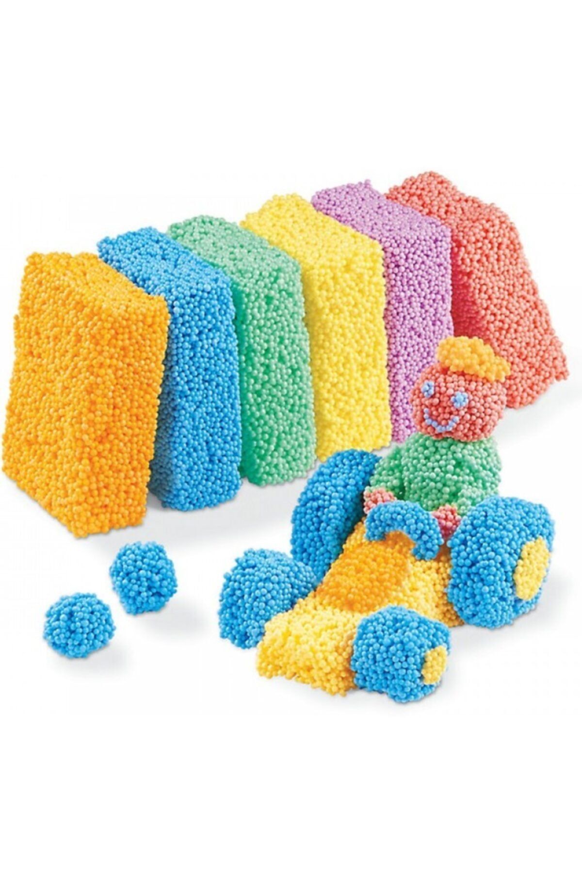 Mahi Max Bubu Modellino 6 Renk Kurumayan Köpük Oyun Hamuru 6x10 Gr