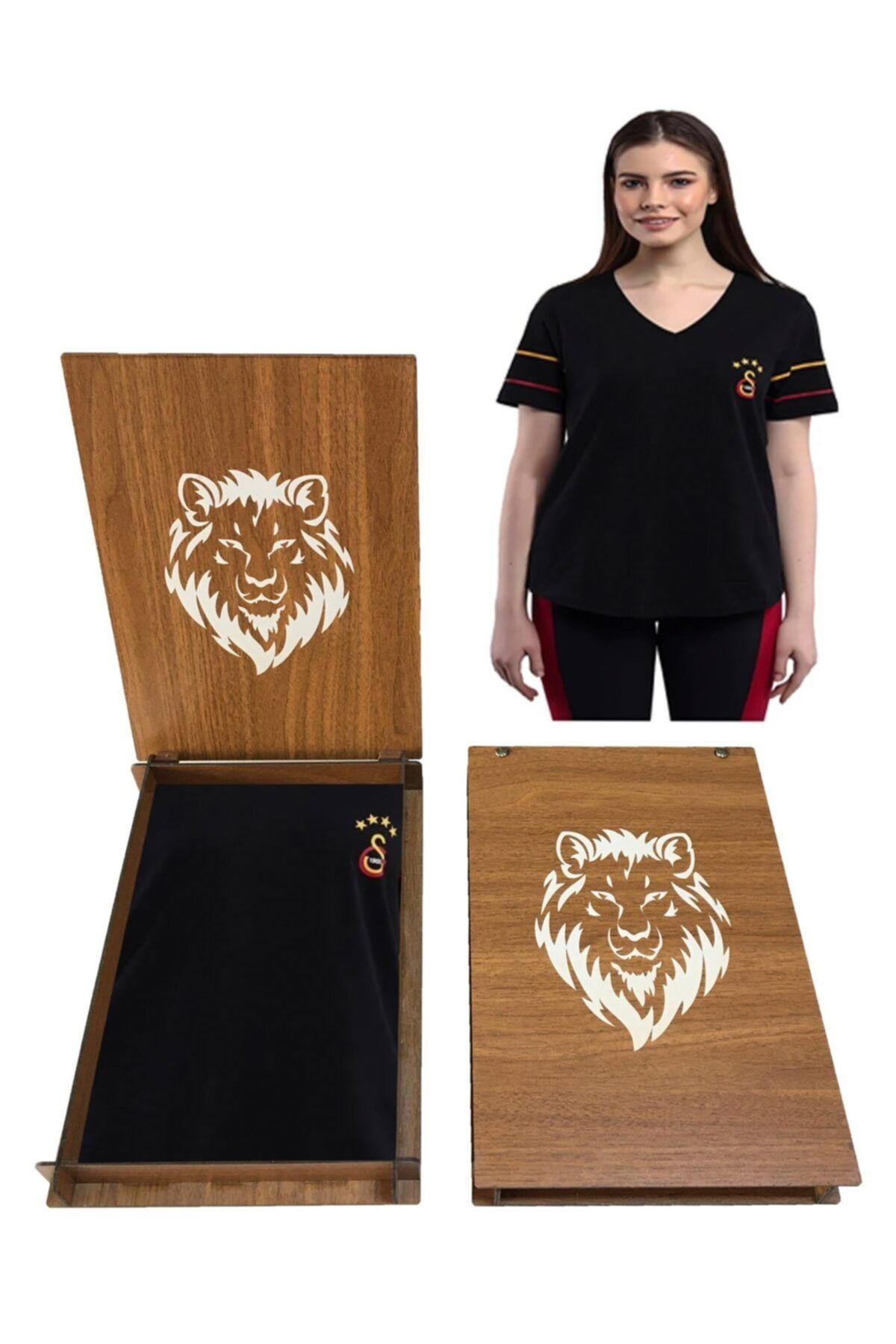 GSStore Galatasaray Forma Galatasaray Ahşap Kutulu Kadın Tshırt-k201180