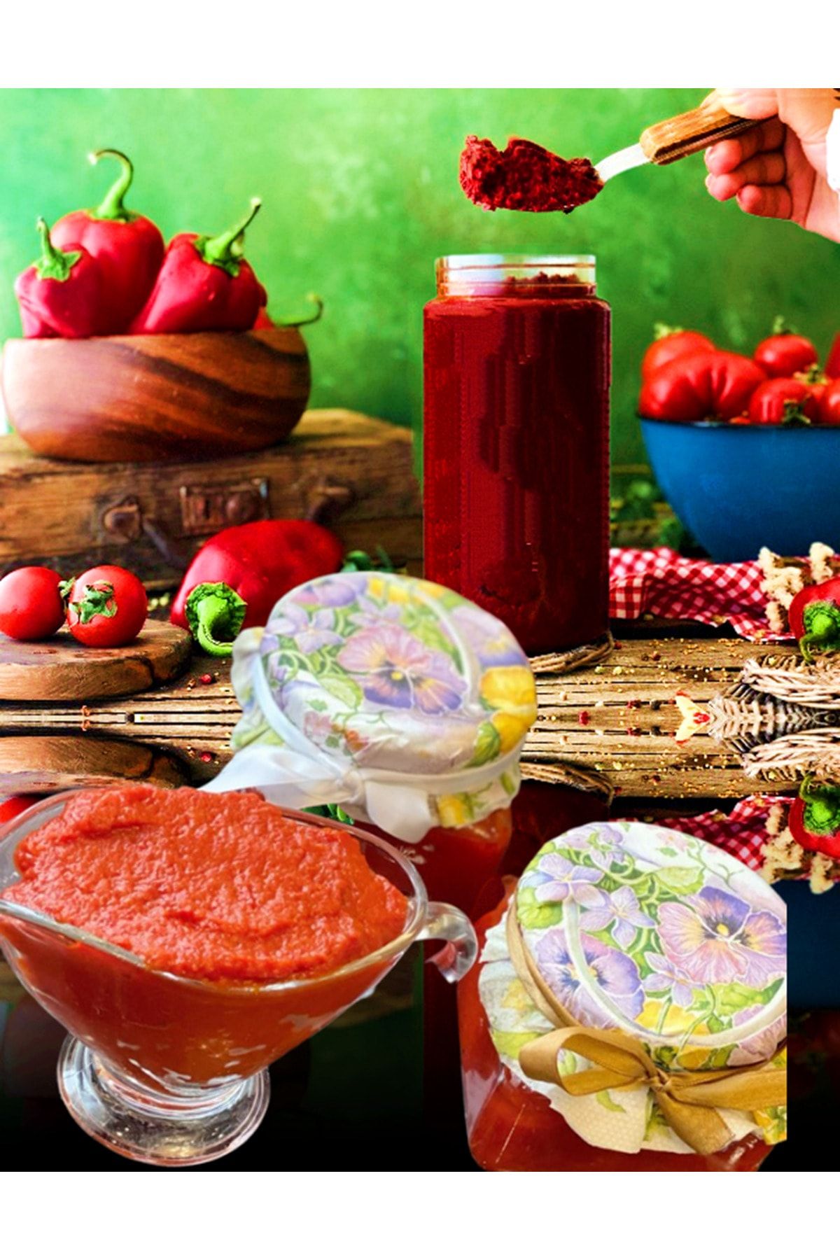 Poniba Elazığ Ev Yapımı Tatlı Biber Salçası 1 Kg
