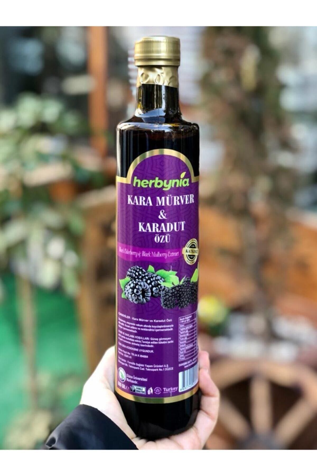 herbynia Katkısız Kara Mürver Karadut Özü 680 gr
