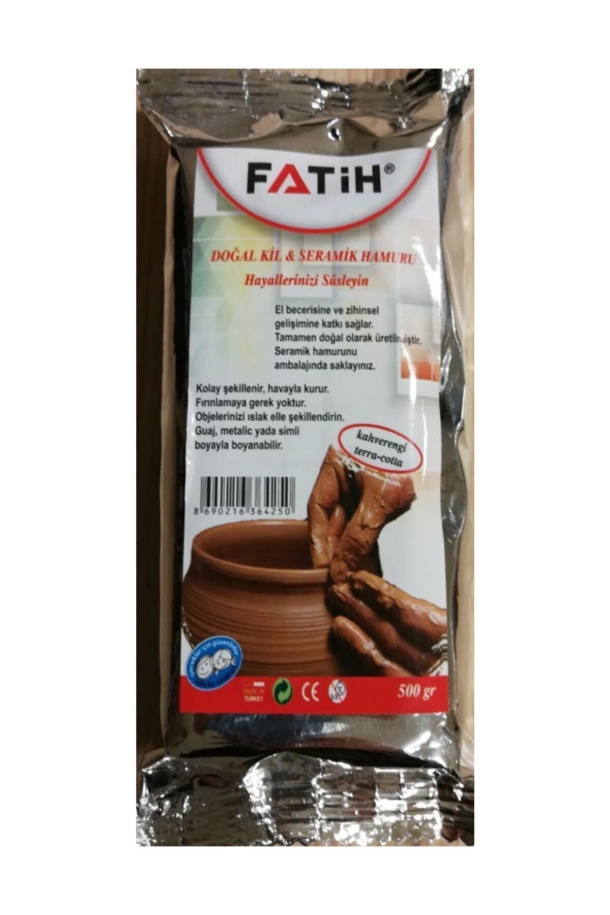 Fatih Seramik Kil Hamuru Doğal Kahverengi 500 Gr.