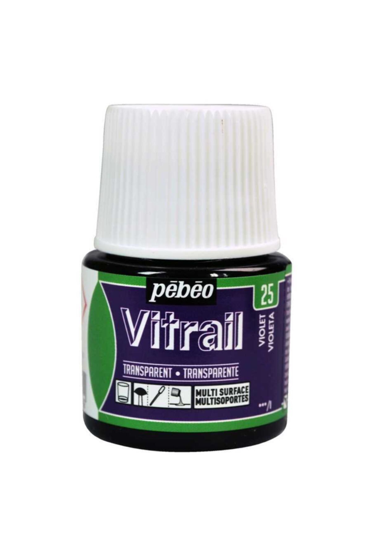 Pebeo Vitrail Solvent Bazlı Cam Boya 45ml Şişe - 05025 Violet