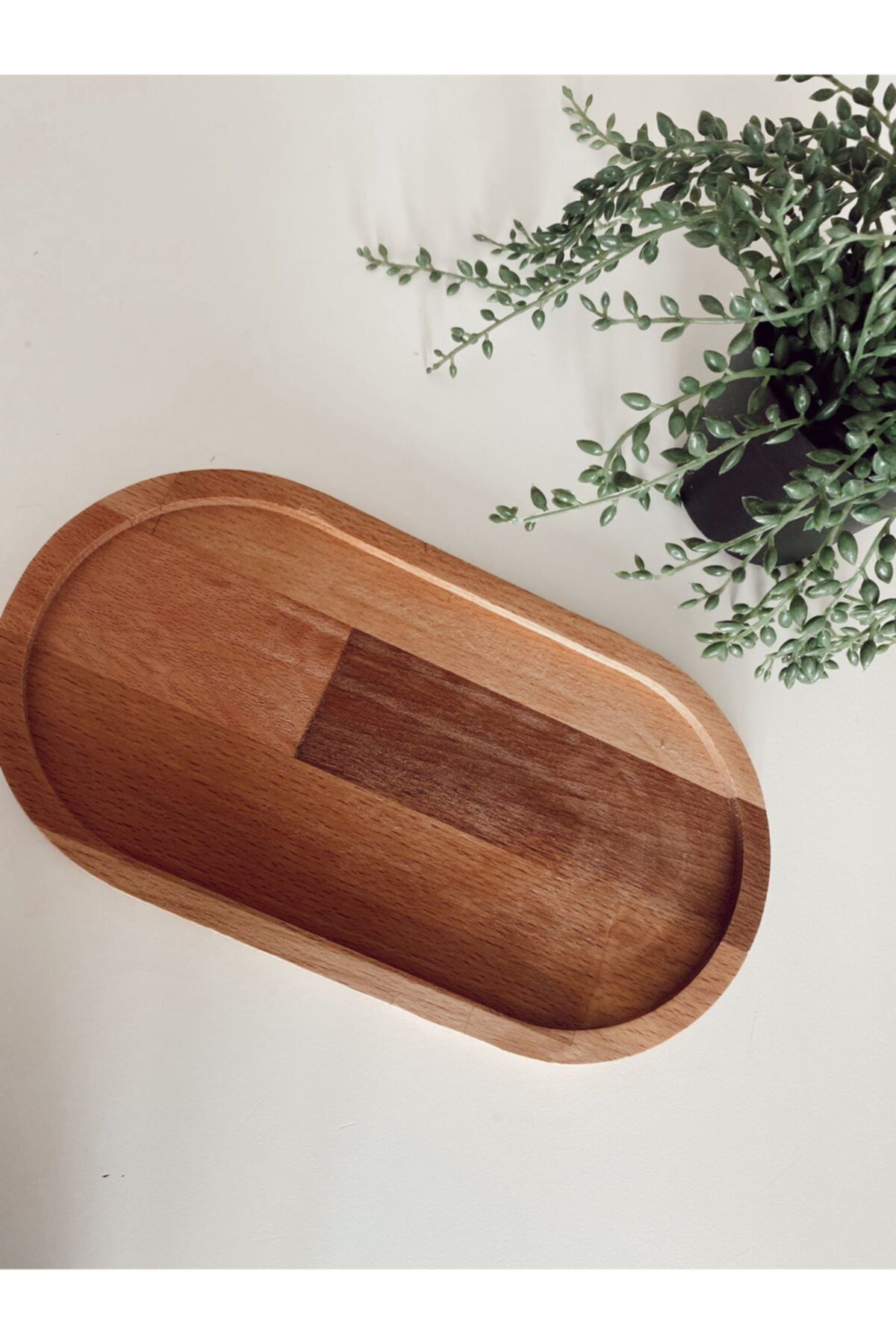 SİDERDESİNG Siderdesign Dekoratif Ahşap Sunum Tepsisi