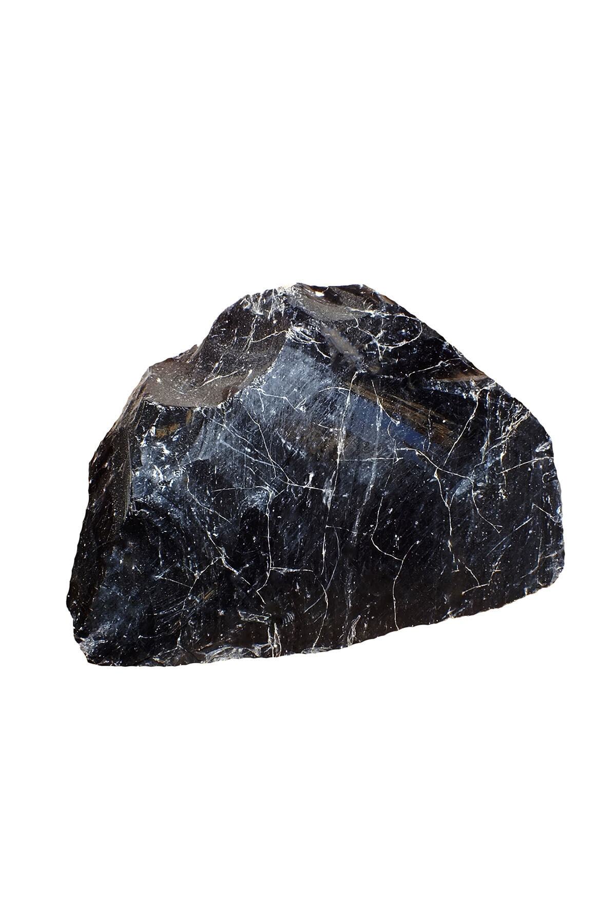 Lale Hediyelik Doğal Ham Obsidiyen Taşı Büyük Kütle 4175.gr