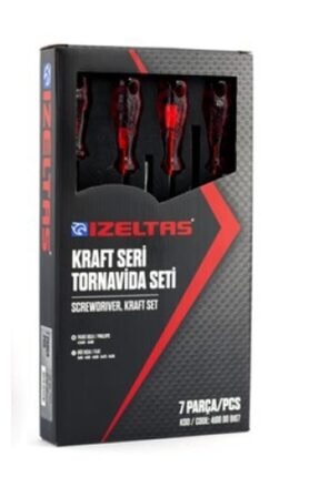 İzeltaş 4100 Yıldız Tornavida Seti Kraft 7 Parça Image 1