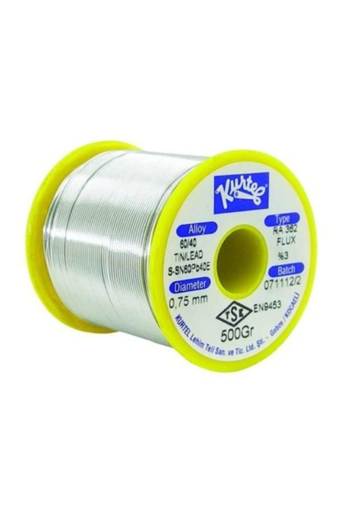 ATAELEKTRONİK Orjinal Yerli Imalat Kurtel 500 Gram 0,75 Mm Pastalı Lehim Teli Yarım Kilo