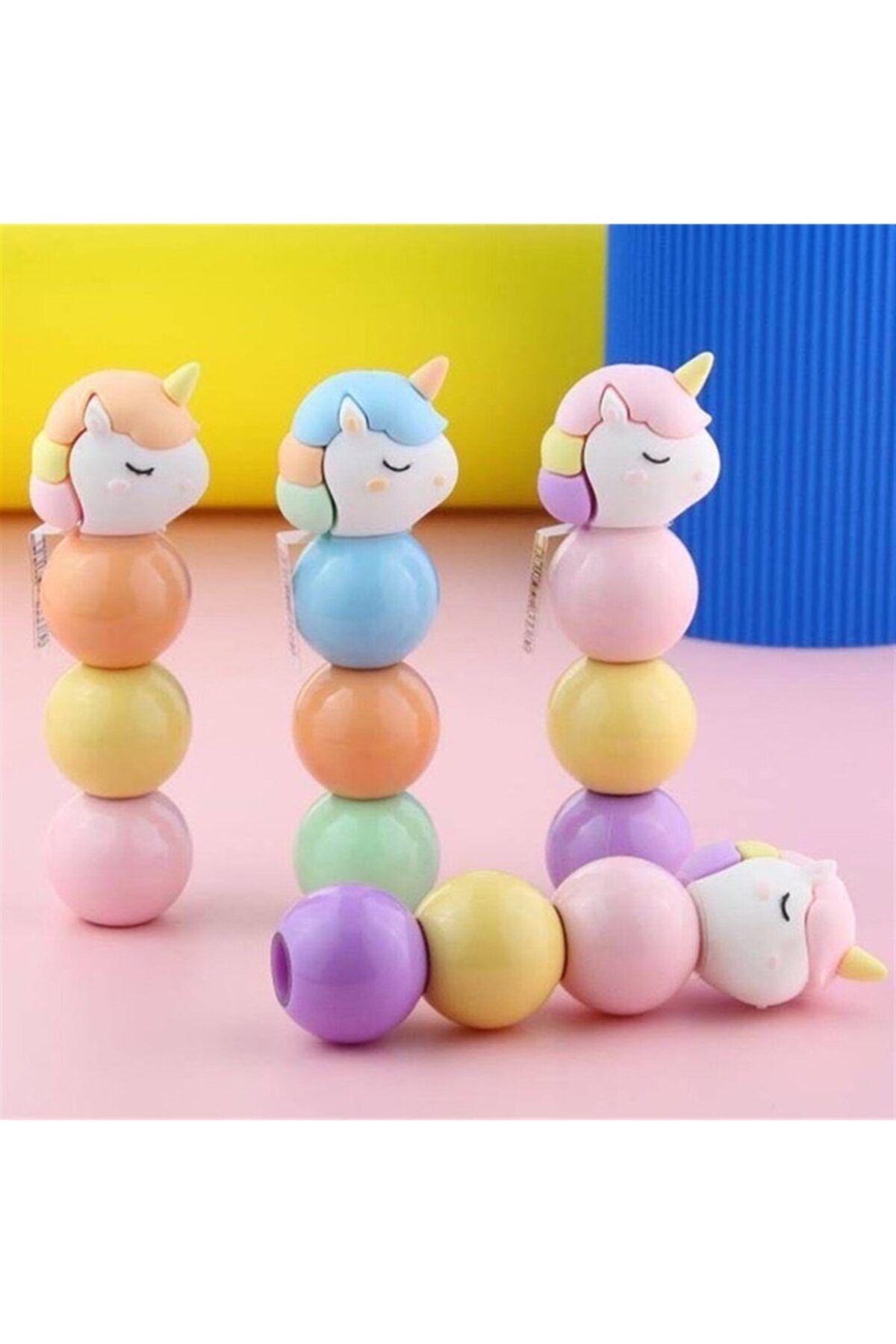 piraye bijuteri hediyelik eşya Unicorn Fosforlu Kalem 3 Renk