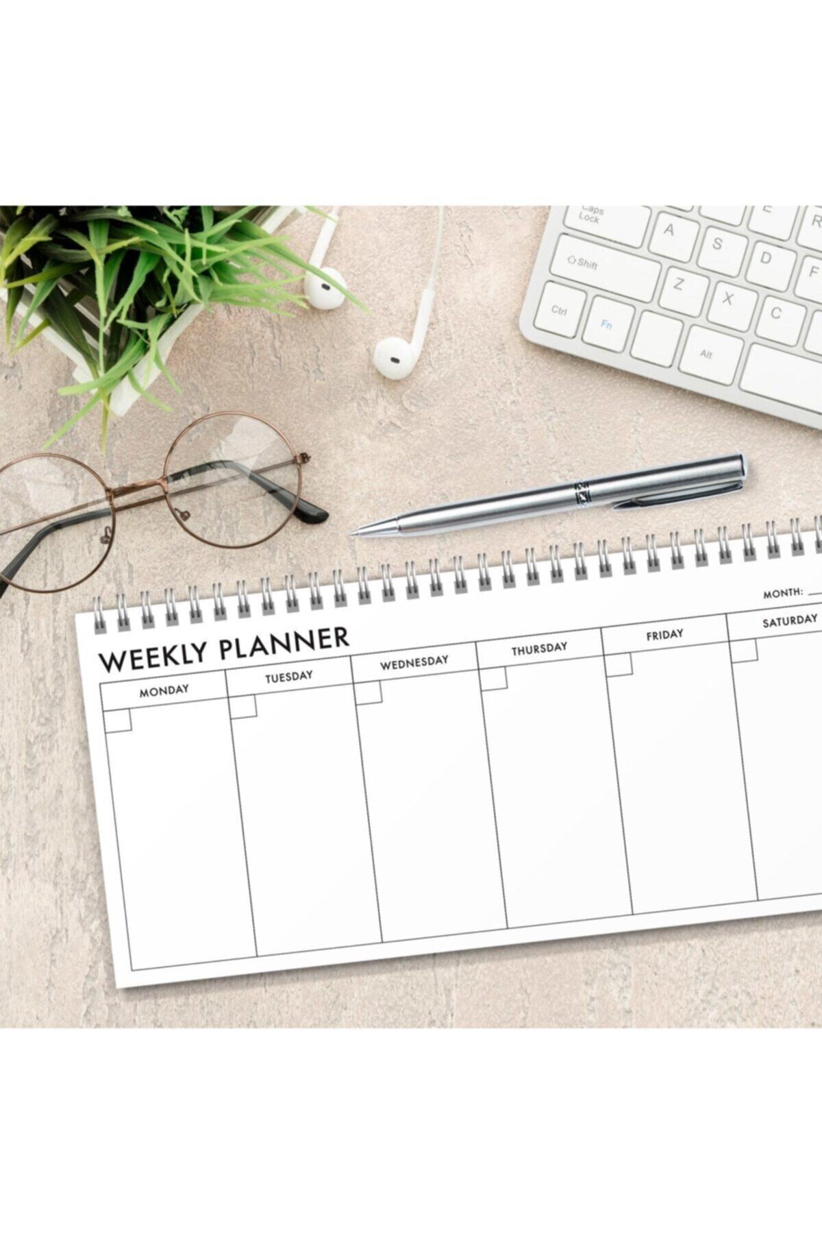 bi'aldım Haftalık Planlama Spiralli Not Defteri Simple Weekly Planner