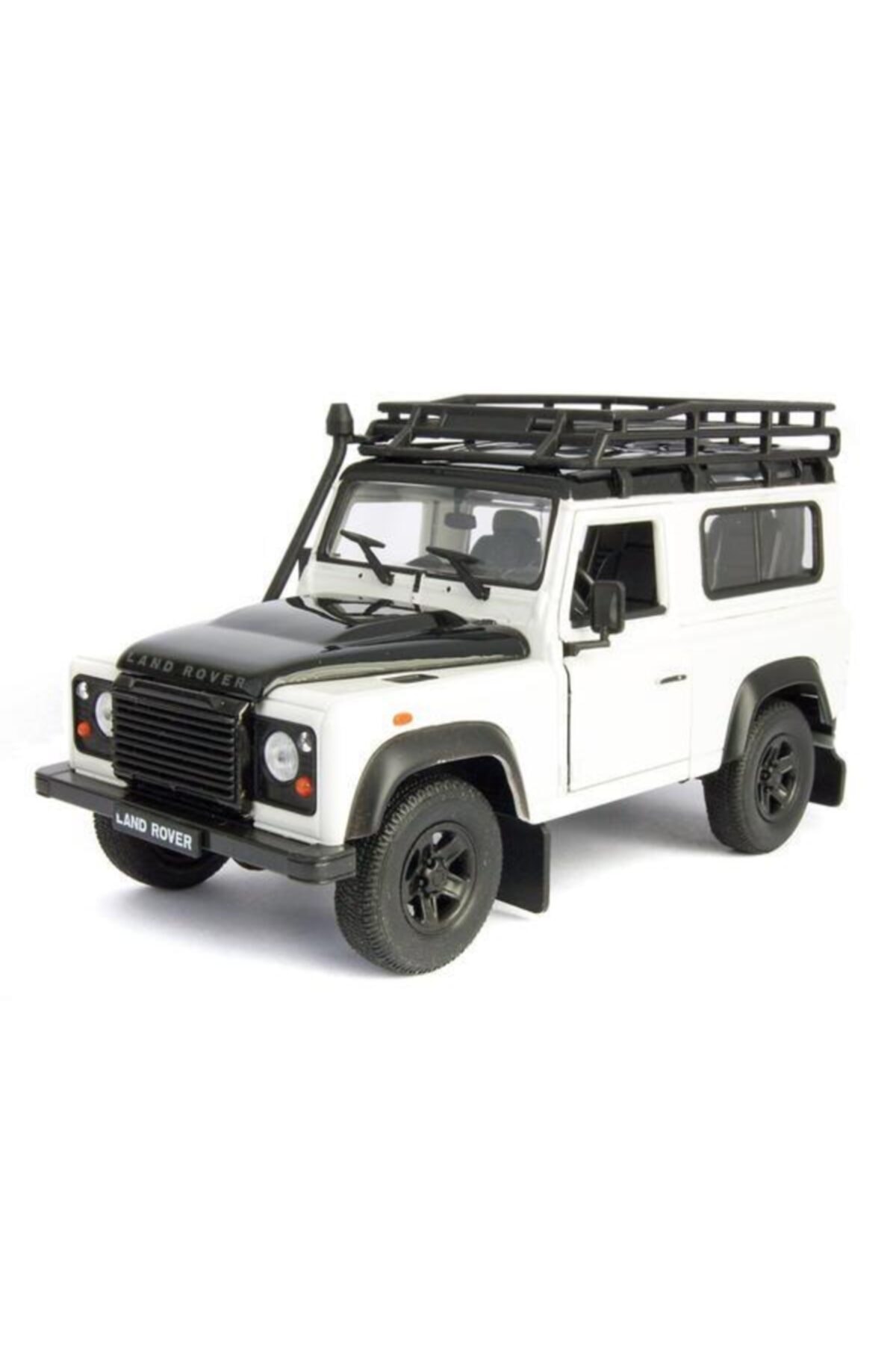 WELLY Land Rover Defender Jeep 1990 Model Araba - 1/24 Ölçek Beyaz