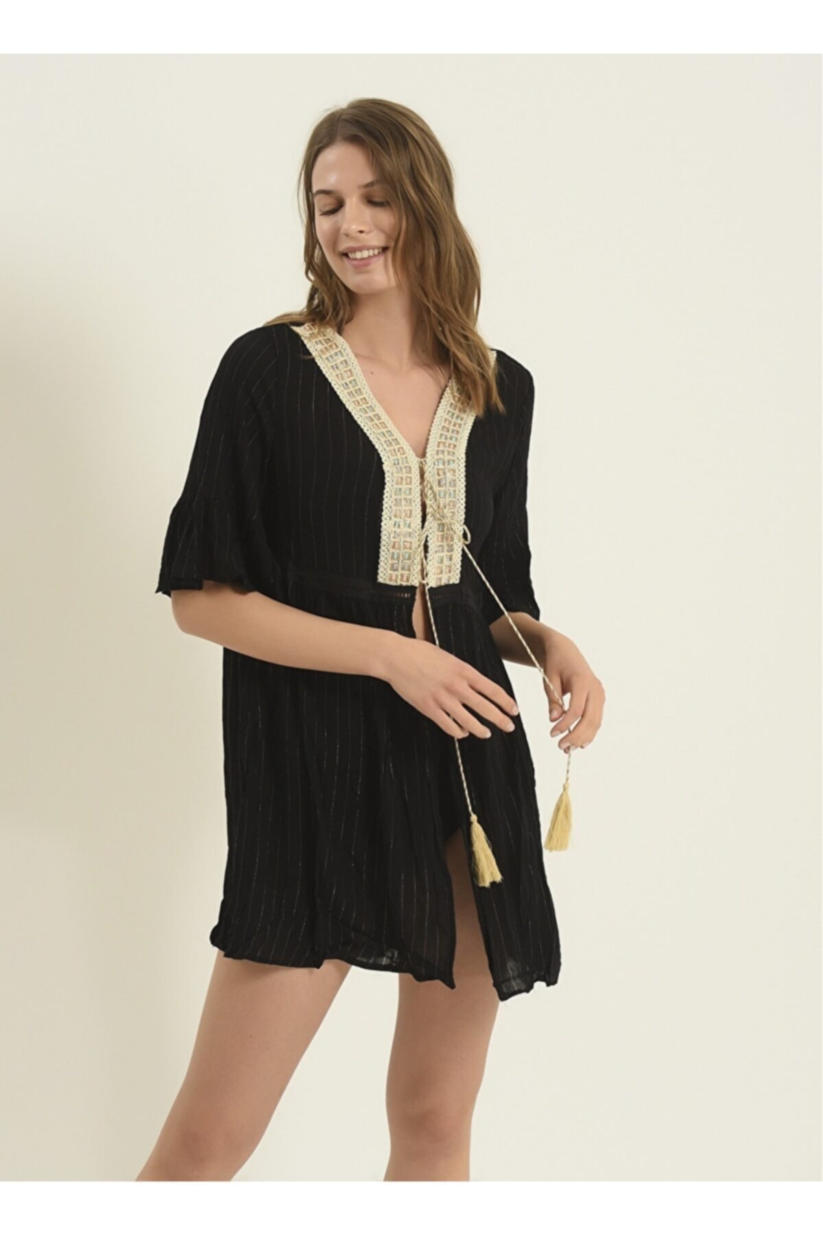 BOYNER Beach Kimono - Siyah